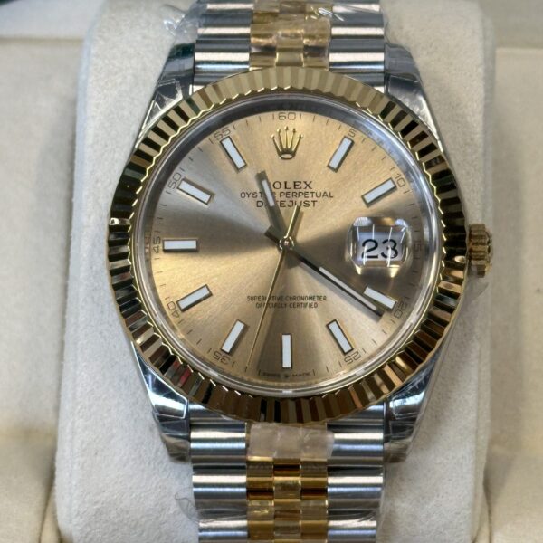 Rolex Datejust 41" | Champagne Dial Bi-Color Gold (SUPERCLONE)
