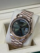 Rolex Day-Date 40" | Rose Gold Olive Green Dial (BP SWISS MADE)