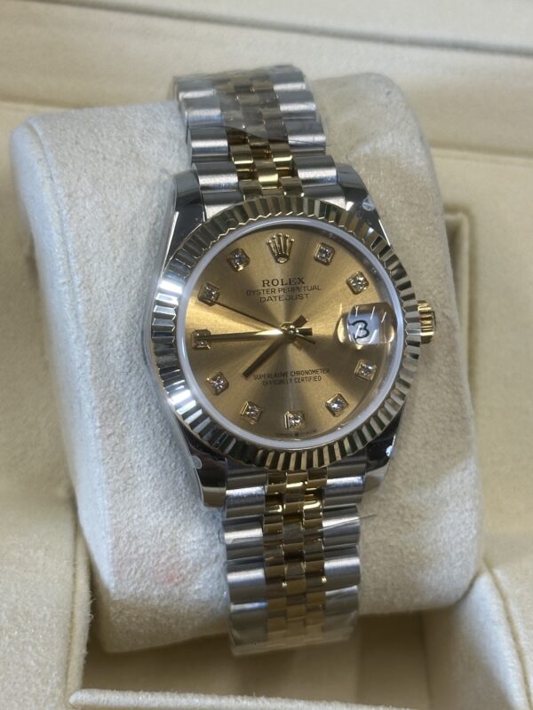 Rolex Lady-Datejust 31" | Champagne Diamond Dial (BP SWISS MADE) - Afbeelding 3