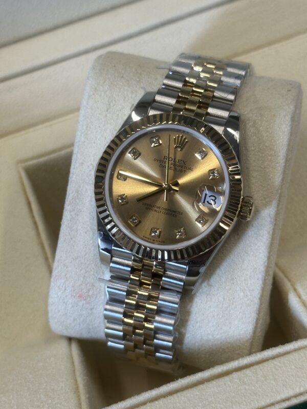 Rolex Lady-Datejust 31" | Champagne Diamond Dial (BP SWISS MADE) - Afbeelding 2