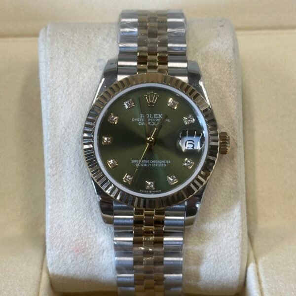 Rolex Lady-Datejust 31" | Green Diamond Dial Bi-Color (BP SWISS MADE)