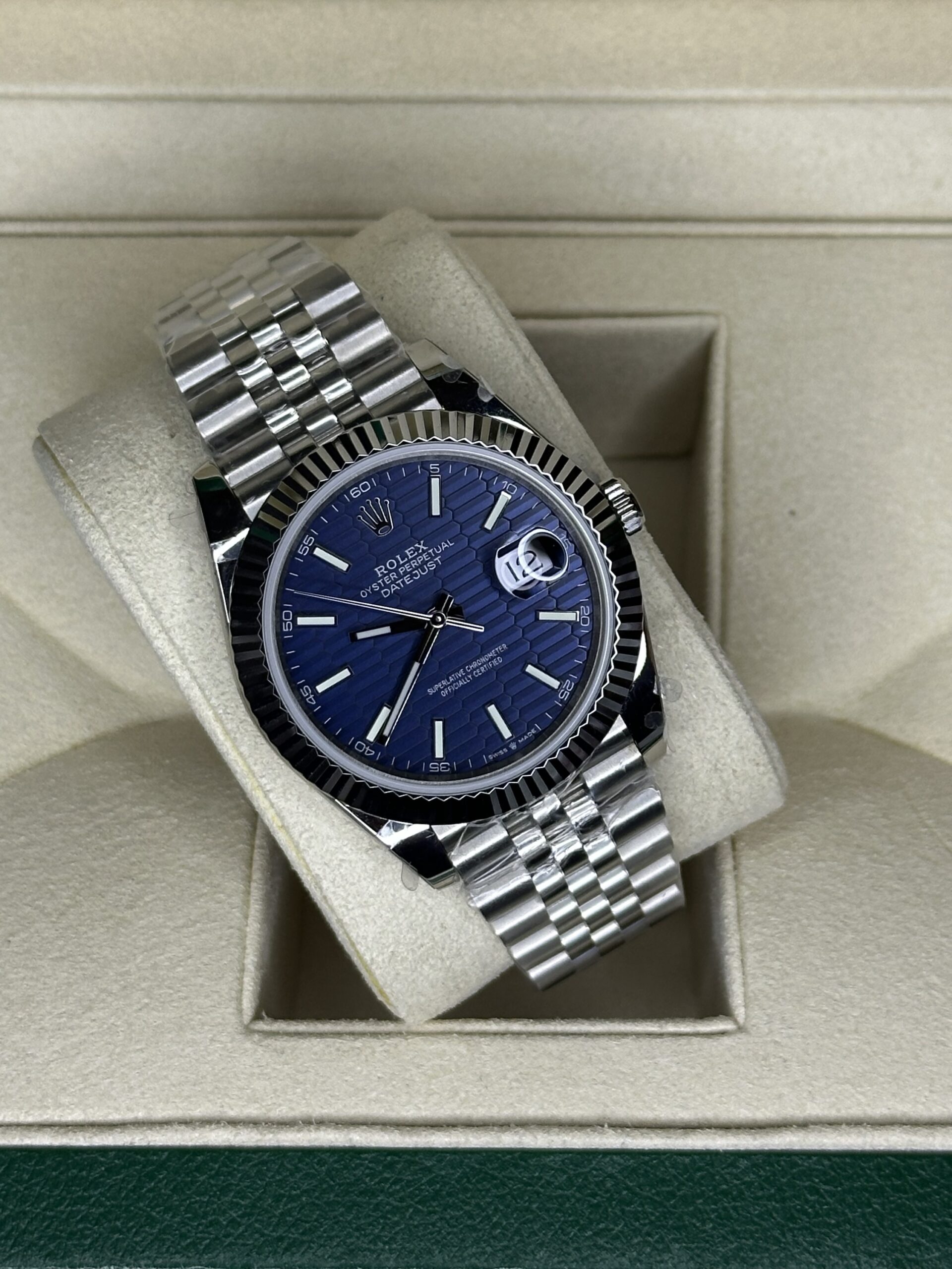 Rolex Datejust 41" | Blue Motif Dial (BP SWISS MADE) - Afbeelding 3