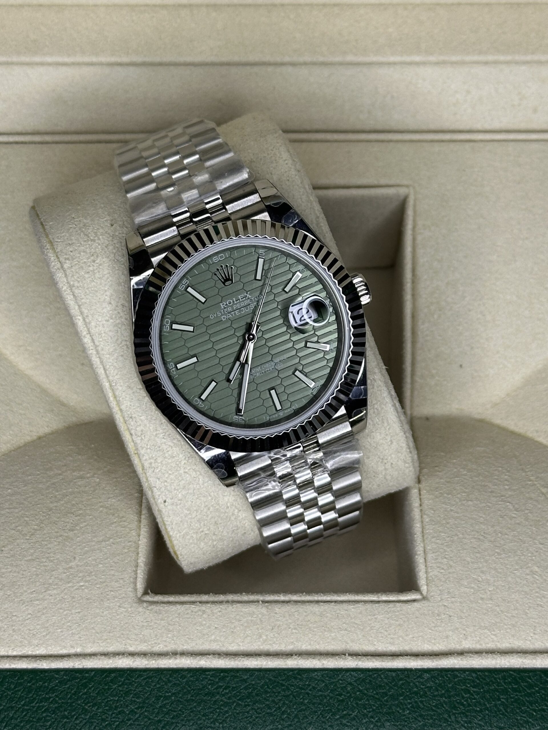 Rolex Datejust 41" | Mintgreen Motif Dial (BP SWISS MADE) - Afbeelding 3