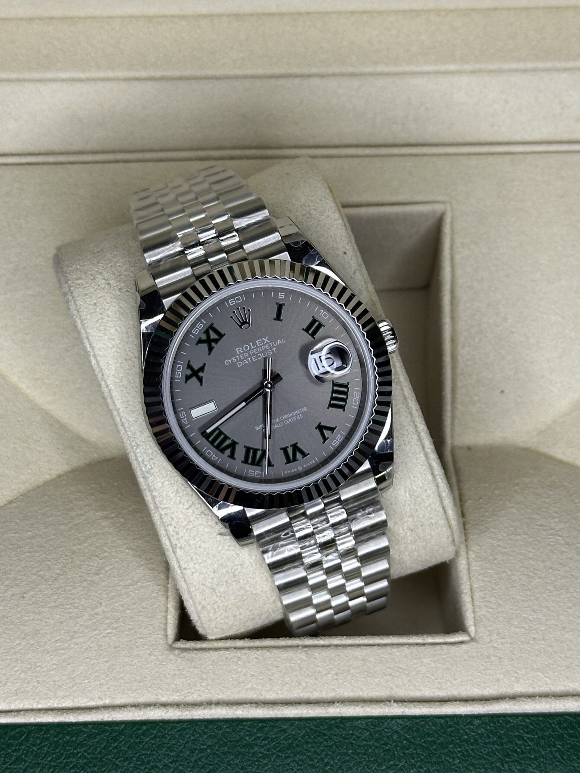 Rolex Datejust 41" | Wimbledon (BP SWISS MADE) - Afbeelding 3