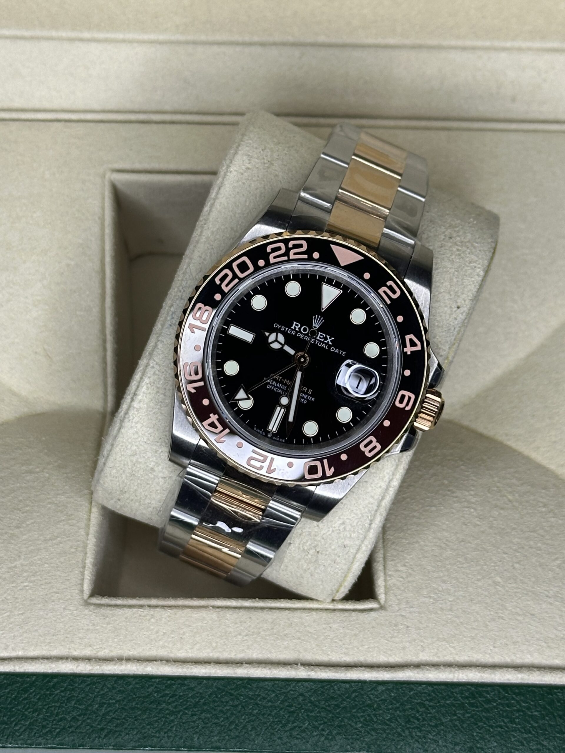 Rolex GMT-MASTER II 40" | Rootbeer Bi-Color (BP SWISS MADE) - Afbeelding 2