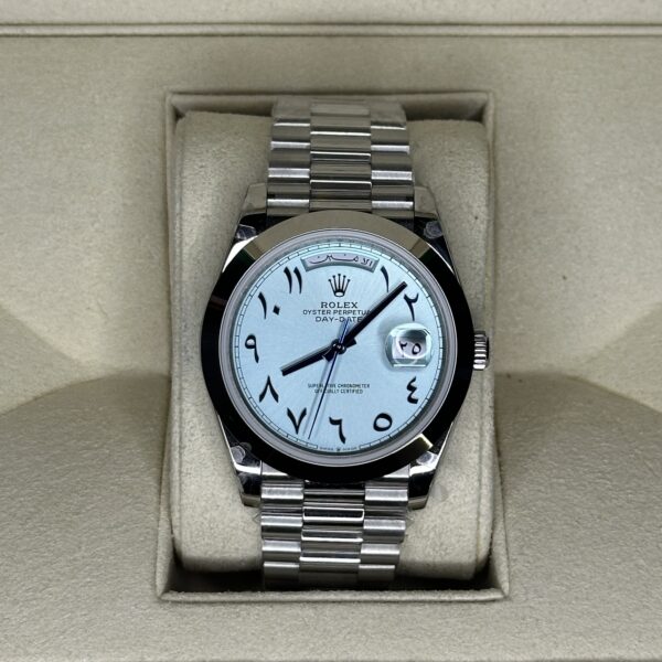 Rolex Day-Date 40" | Ice Blue Arabic Dial (BP SWISS MADE)