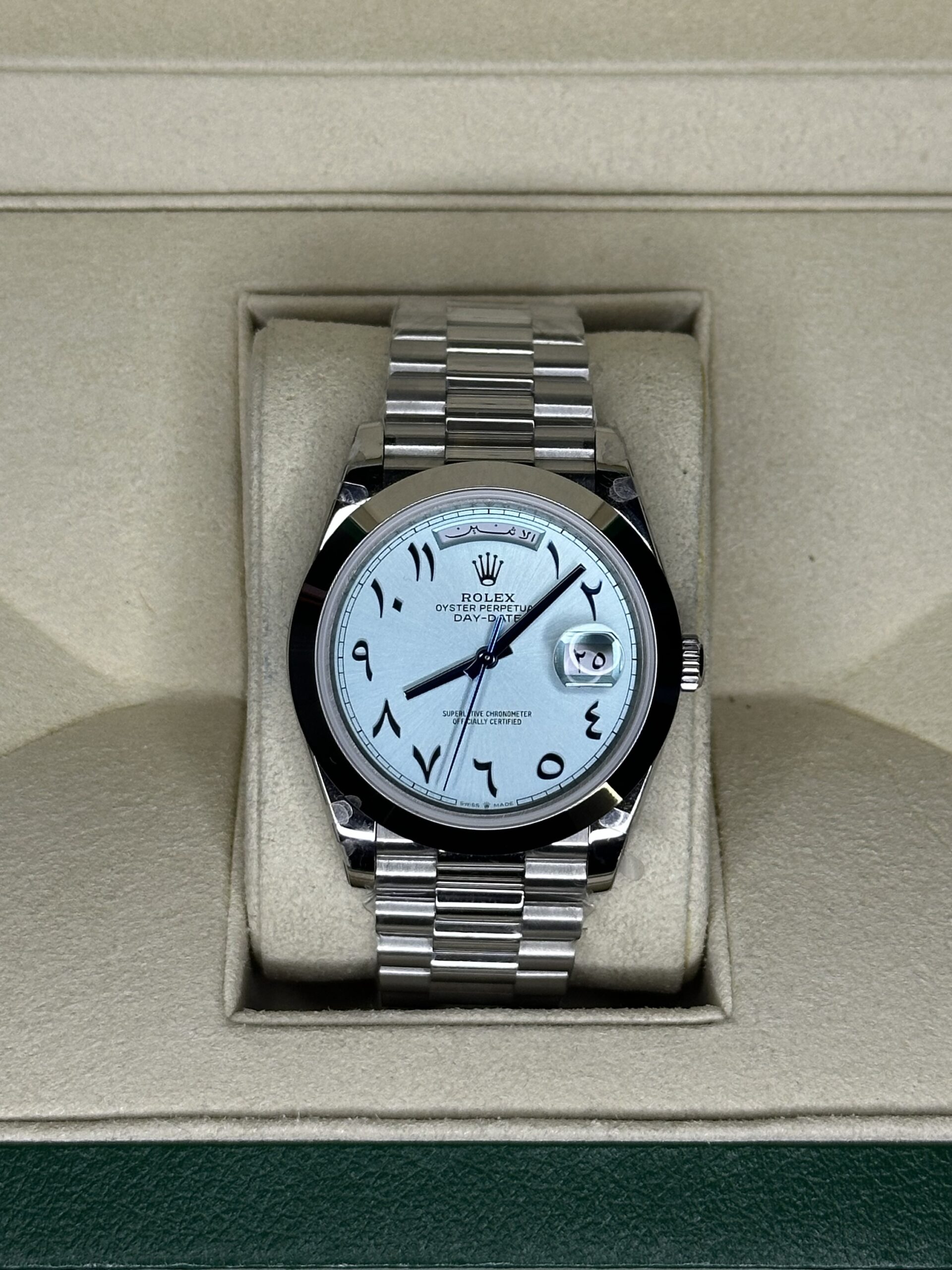 Rolex Day-Date 40" | Ice Blue Arabic Dial (BP SWISS MADE)