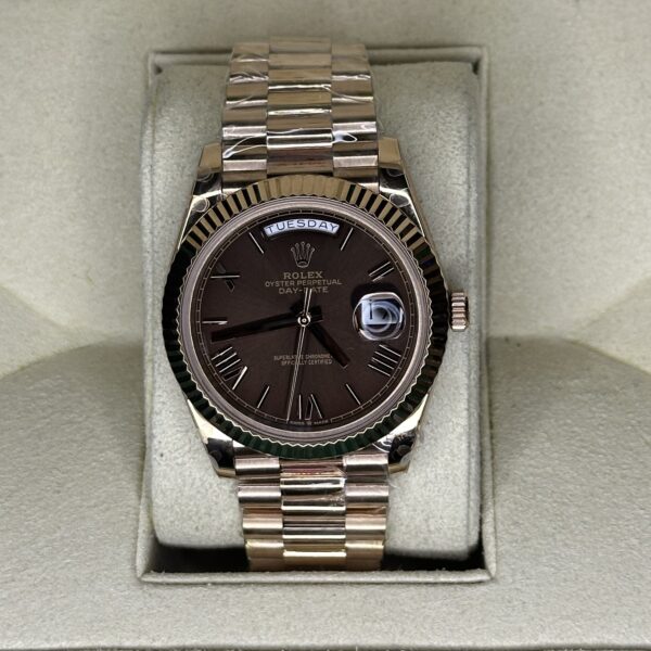 Rolex Day-Date 40" | Chocolate Roman Dial (Superclone)