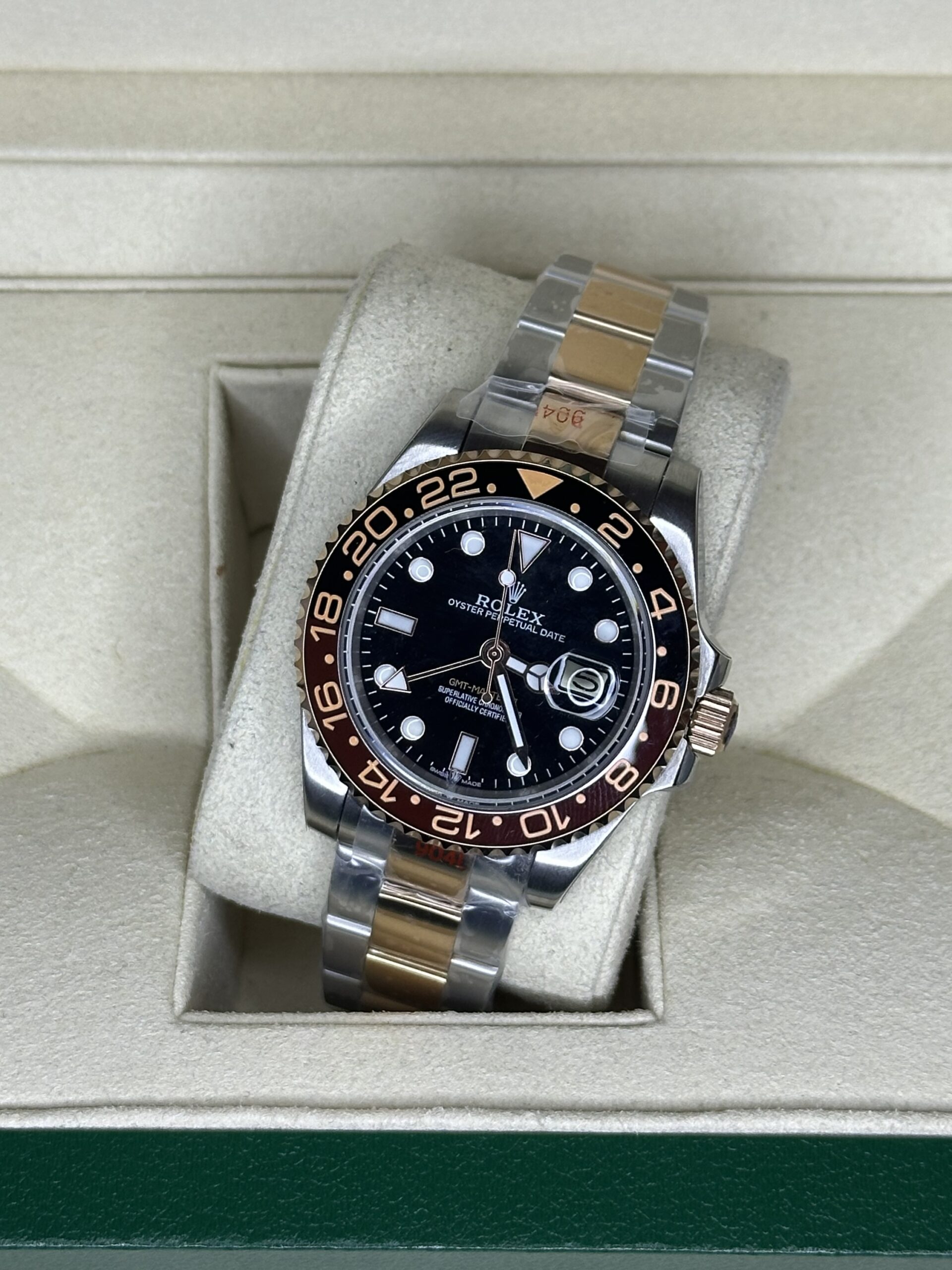 Rolex GMT-MASTER II 40'' | Rootbeer Bi-Color Rose Goud (AAA+) - Afbeelding 2