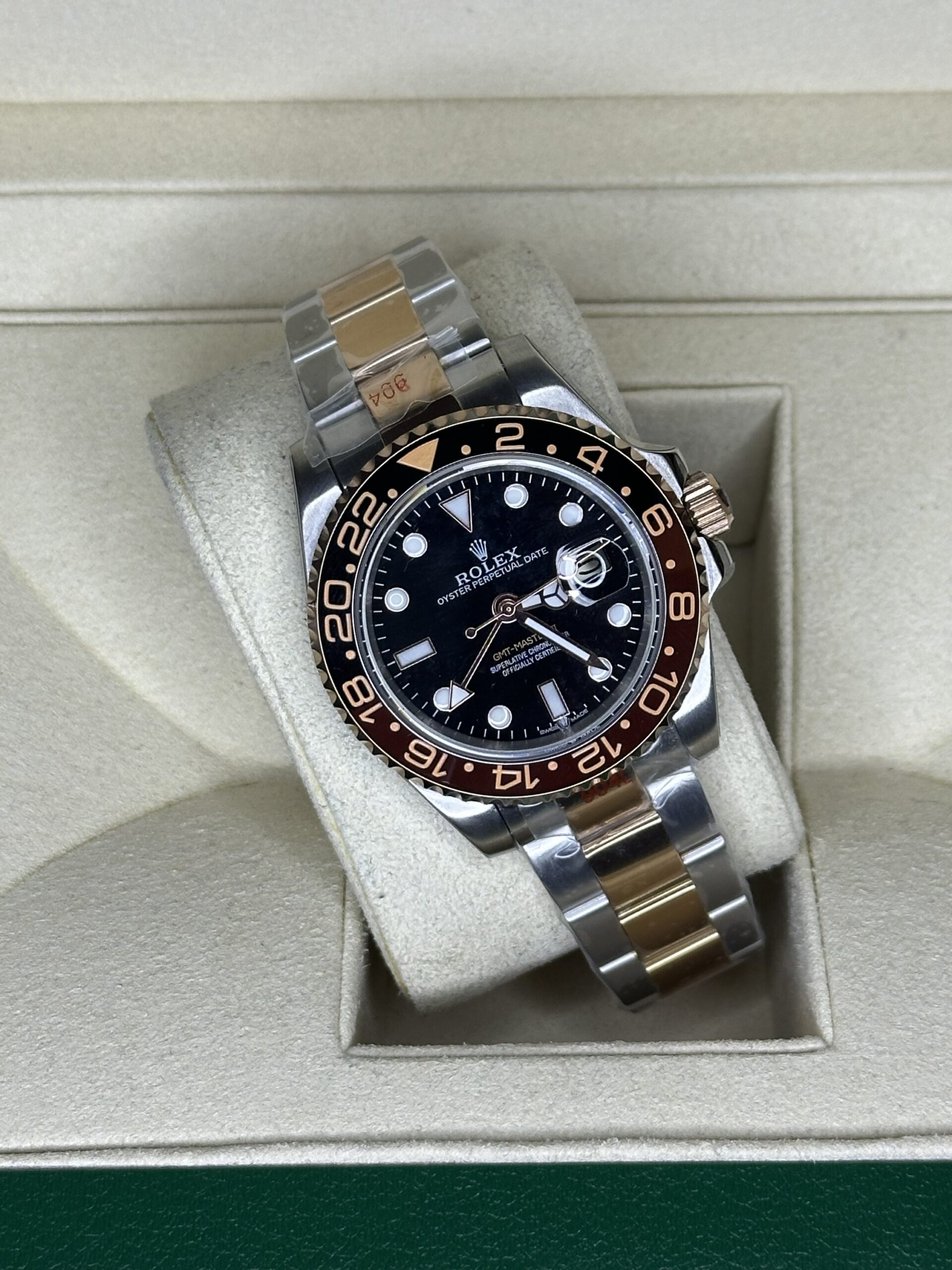 Rolex GMT-MASTER II 40'' | Rootbeer Bi-Color Rose Goud (AAA+) - Afbeelding 3