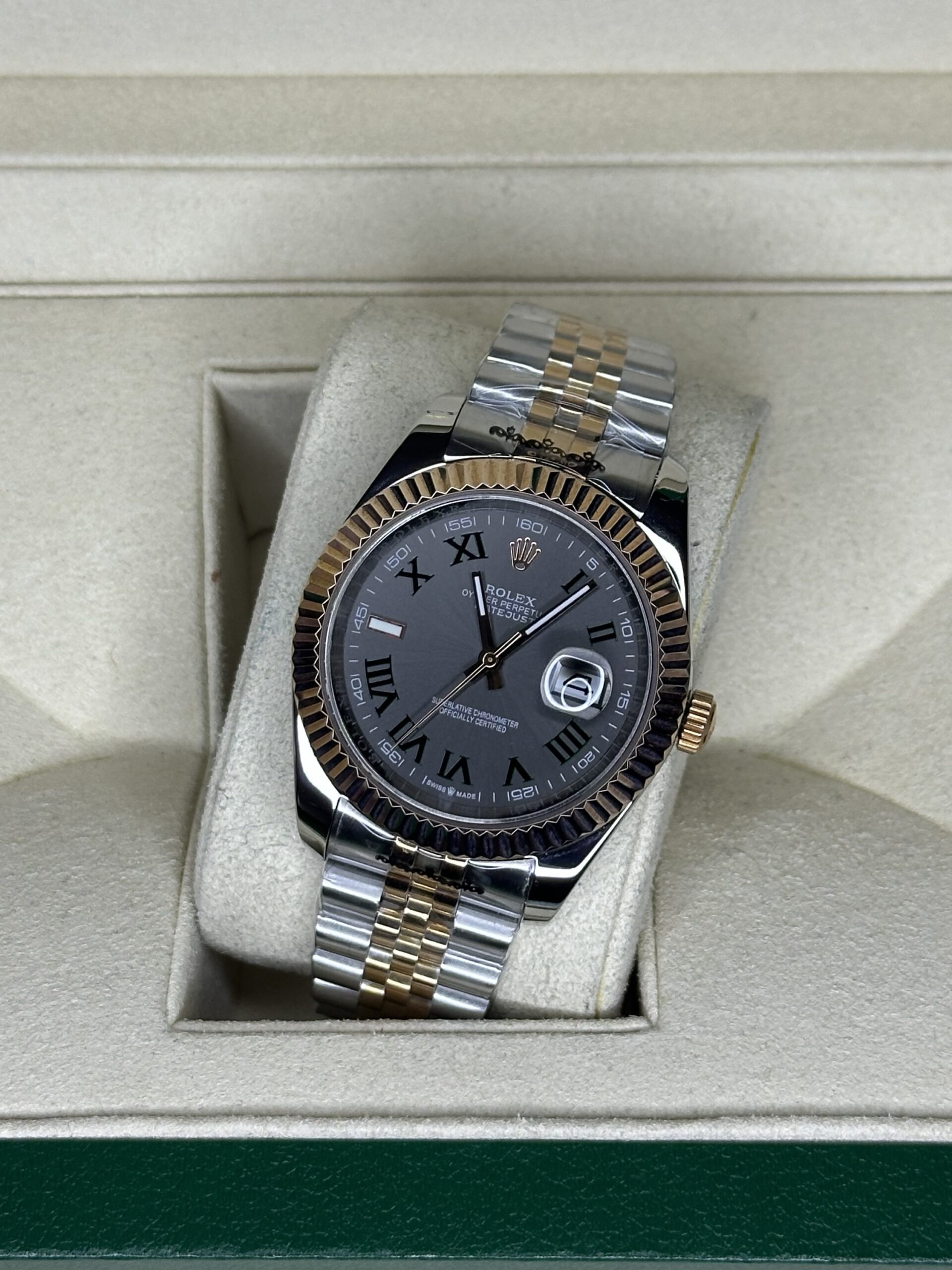 Rolex Datejust 41" | Wimbledon Bi-Color Rose Gold (AAA+) - Afbeelding 2