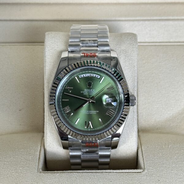 Rolex Day-Date 40'' | Olive Green Roman Dial (AAA+)