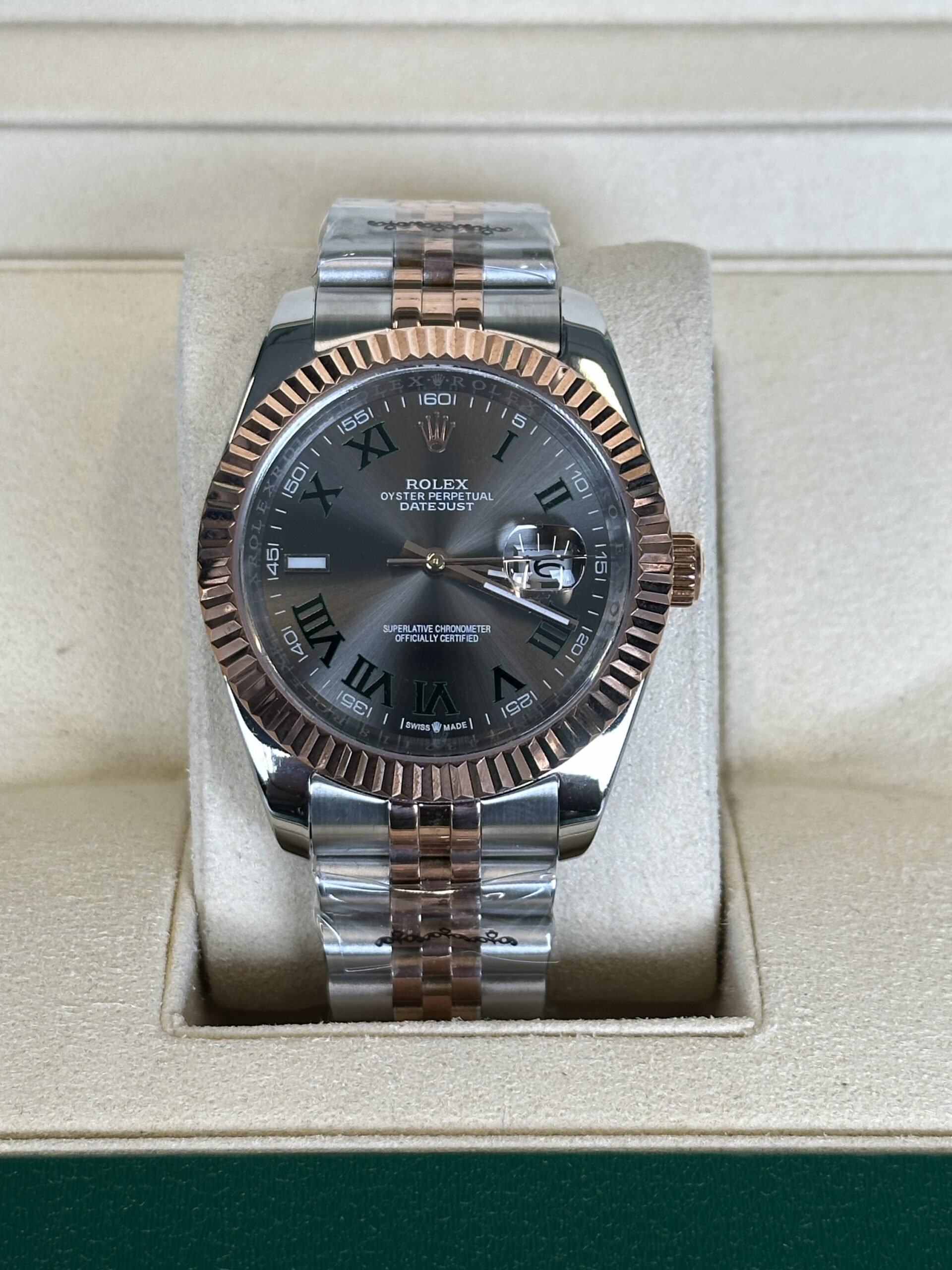 Rolex Datejust 41" | Wimbledon Bi-Color Rose Gold (AAA+)