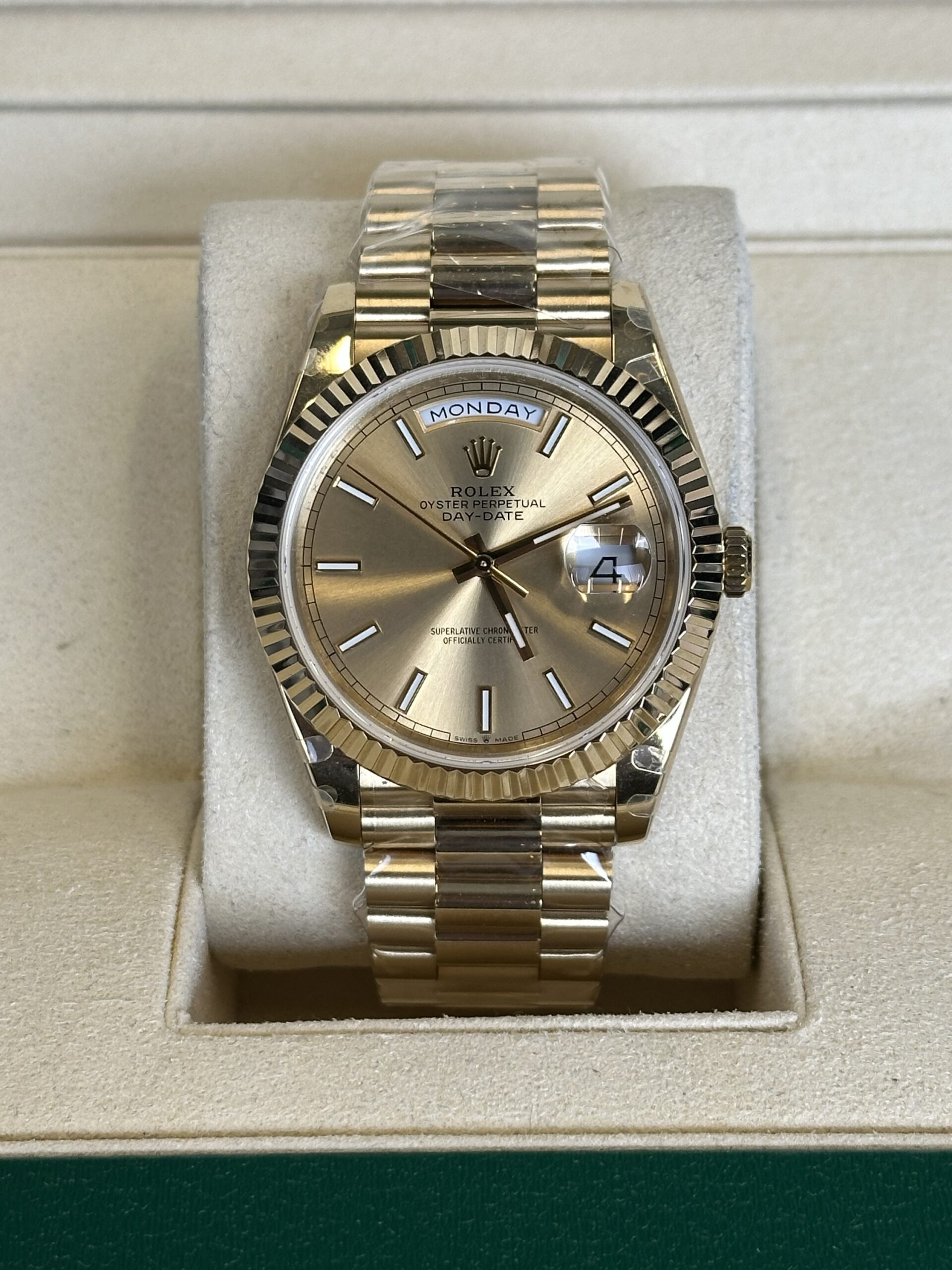 Rolex Day-Date 40" | Gold Dial (BP SWISS MADE)