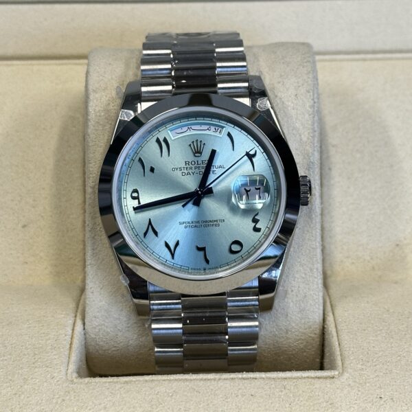 Rolex Day-Date 40" | Ice Blue Arabic Dial (BP SWISS MADE)