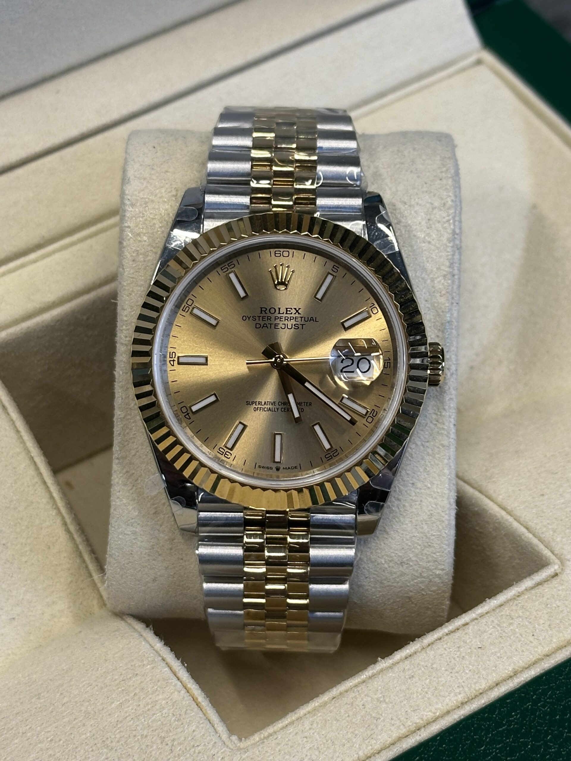 Rolex Datejust 41" | Champagne Dial Bi-Color Gold (BP SWISS MADE) - Afbeelding 2