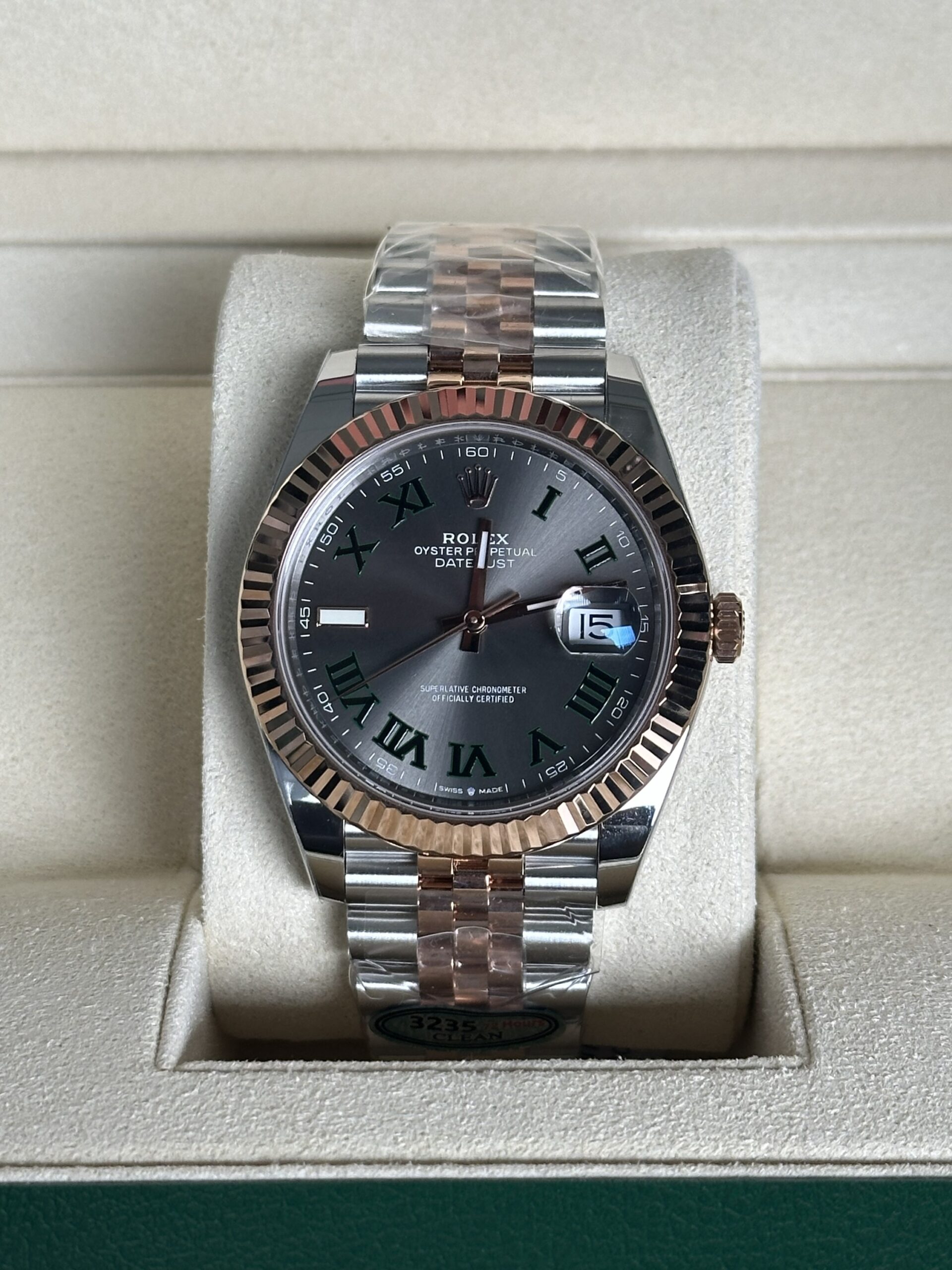 Rolex Datejust 41" | Wimbledon Bi-Color Rose Gold (SUPERCLONE)
