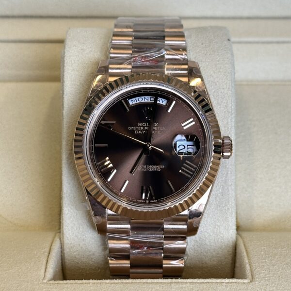 Rolex Day-Date 40" | Chocolate Roman Dial (Superclone)