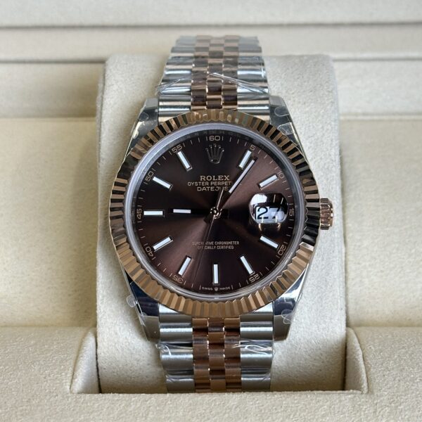 Rolex Datejust 41" | Chocolate Dial Bi-Color Rose Gold (BP SWISS MADE)