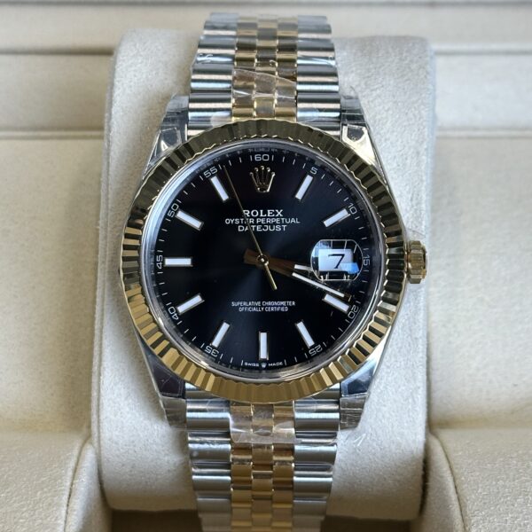 Rolex Datejust 41" | Black Dial Bi-Color Gold (SUPERCLONE)