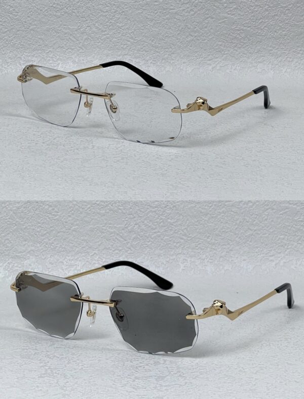 Cartier Bril | Zwart/ Goud Color Change ‘Tiger’