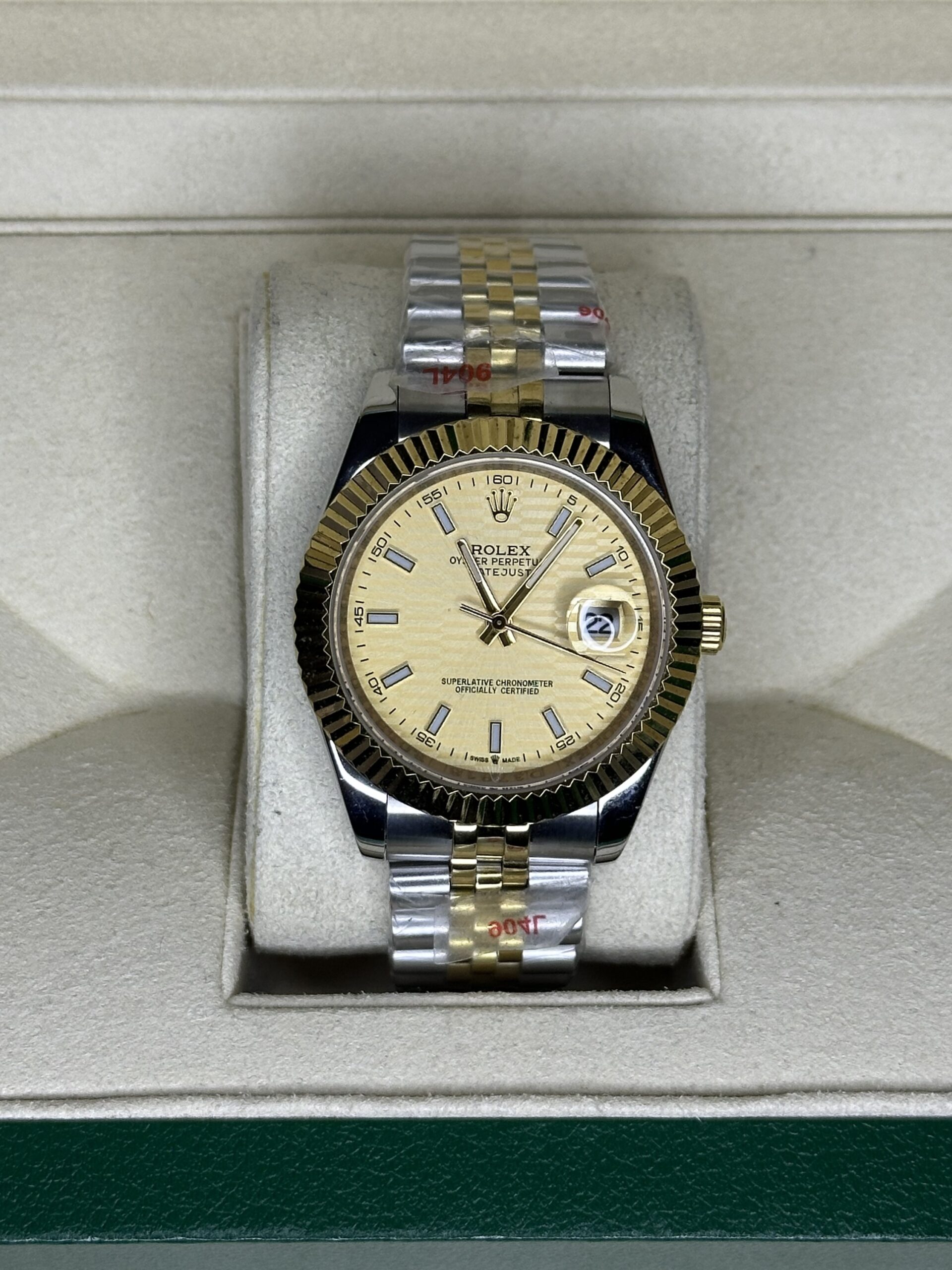 Rolex Datejust 41'' | Champagne Motif Dial Bi-Color Gold (AAA+)