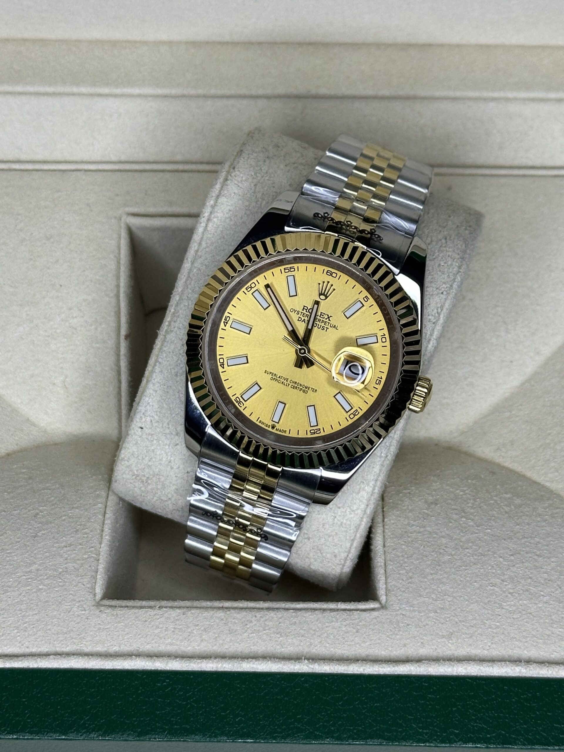 Rolex Datejust 41'' | Champagne dial bi-color Gold (AAA+) - Afbeelding 2