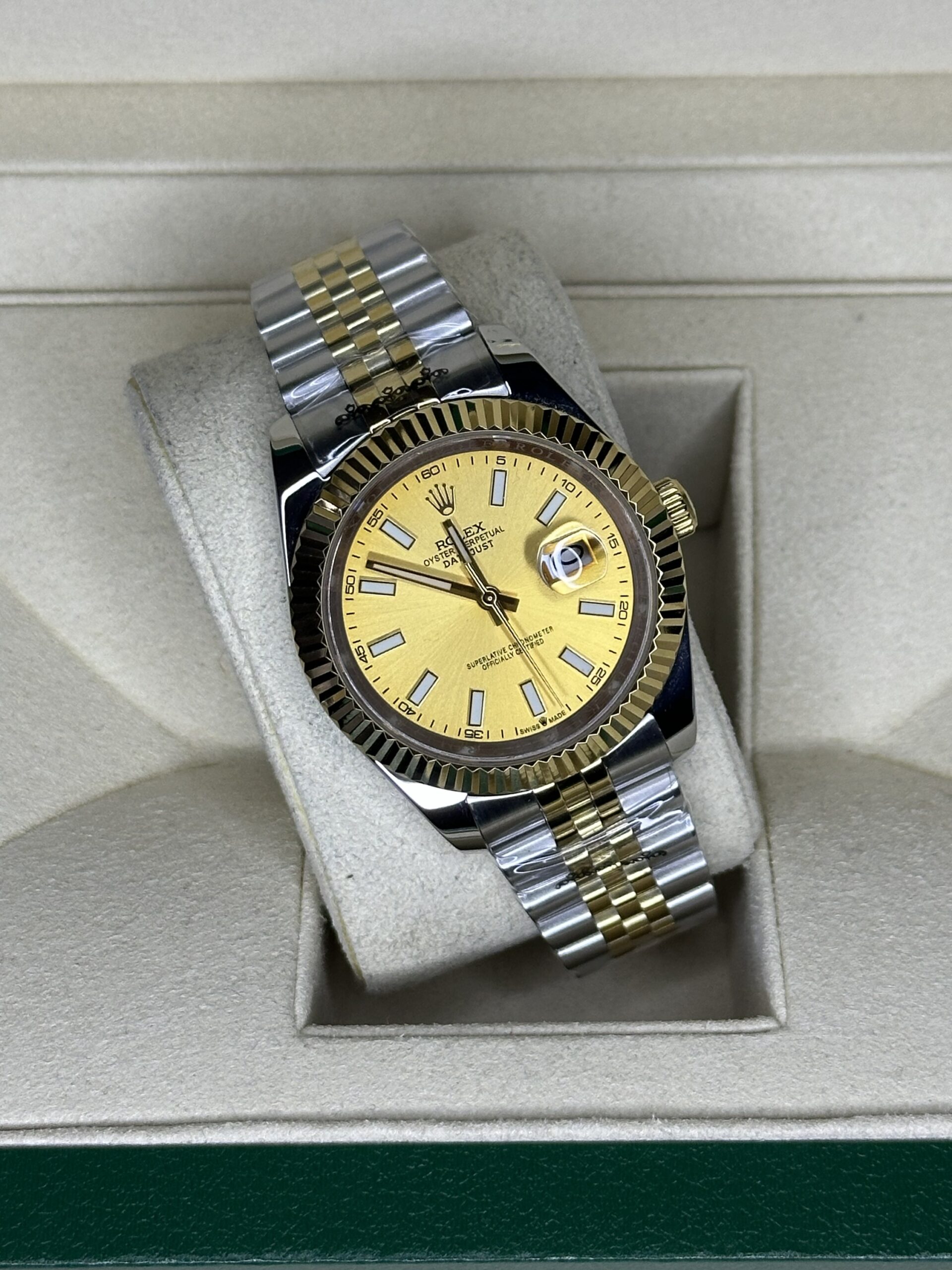 Rolex Datejust 41'' | Champagne dial bi-color Gold (AAA+) - Afbeelding 3