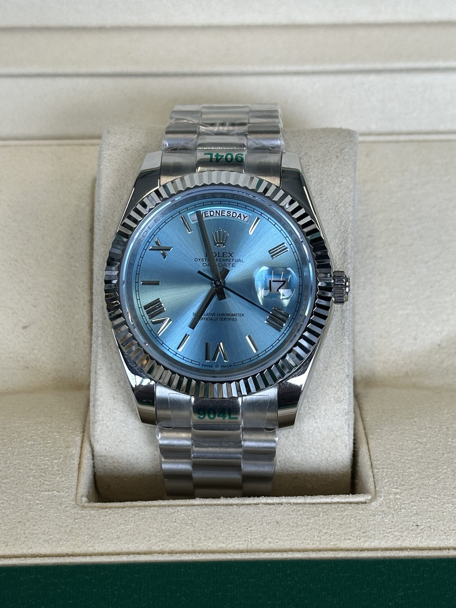 Rolex Day-Date 40'' | Ice Blue Roman Dial (AAA+)
