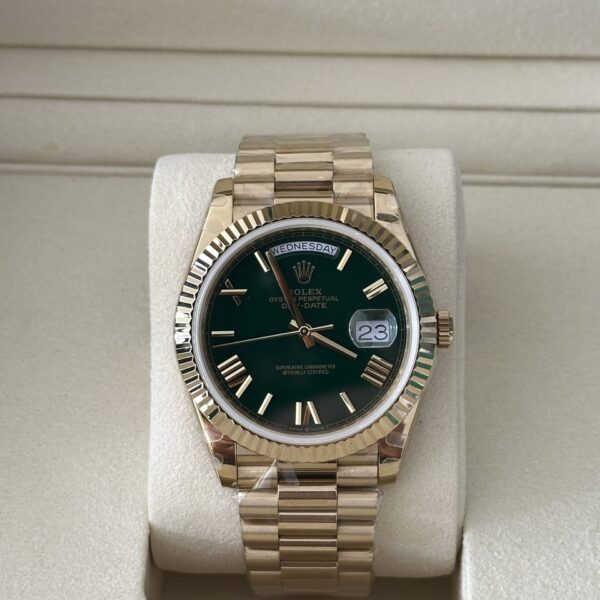 Rolex Day-Date 40" | Yellow Gold Green Dial (BP SWISS MADE)