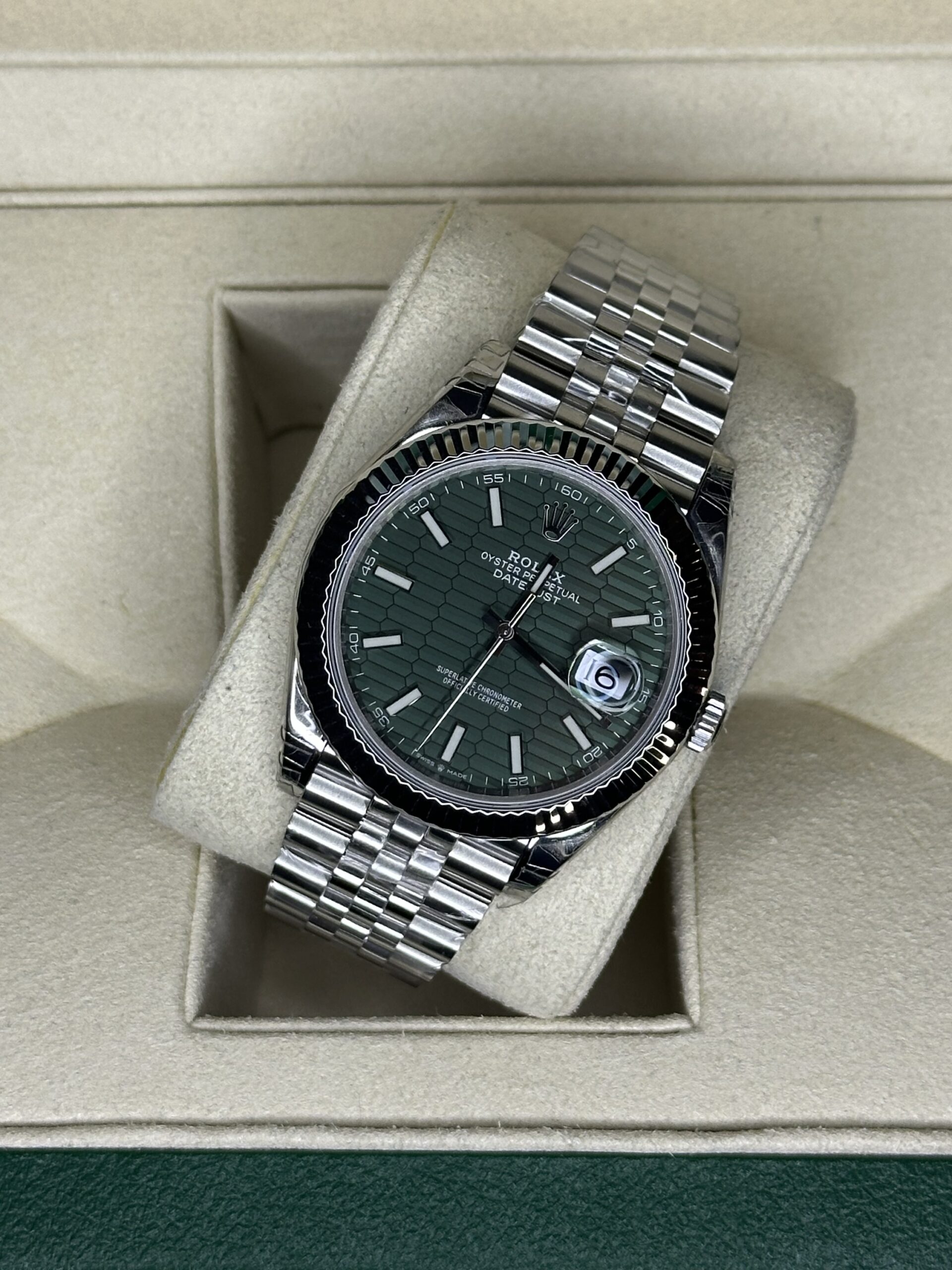 Rolex Datejust 41" | Mintgreen Motif Dial (SUPERCLONE) - Afbeelding 2