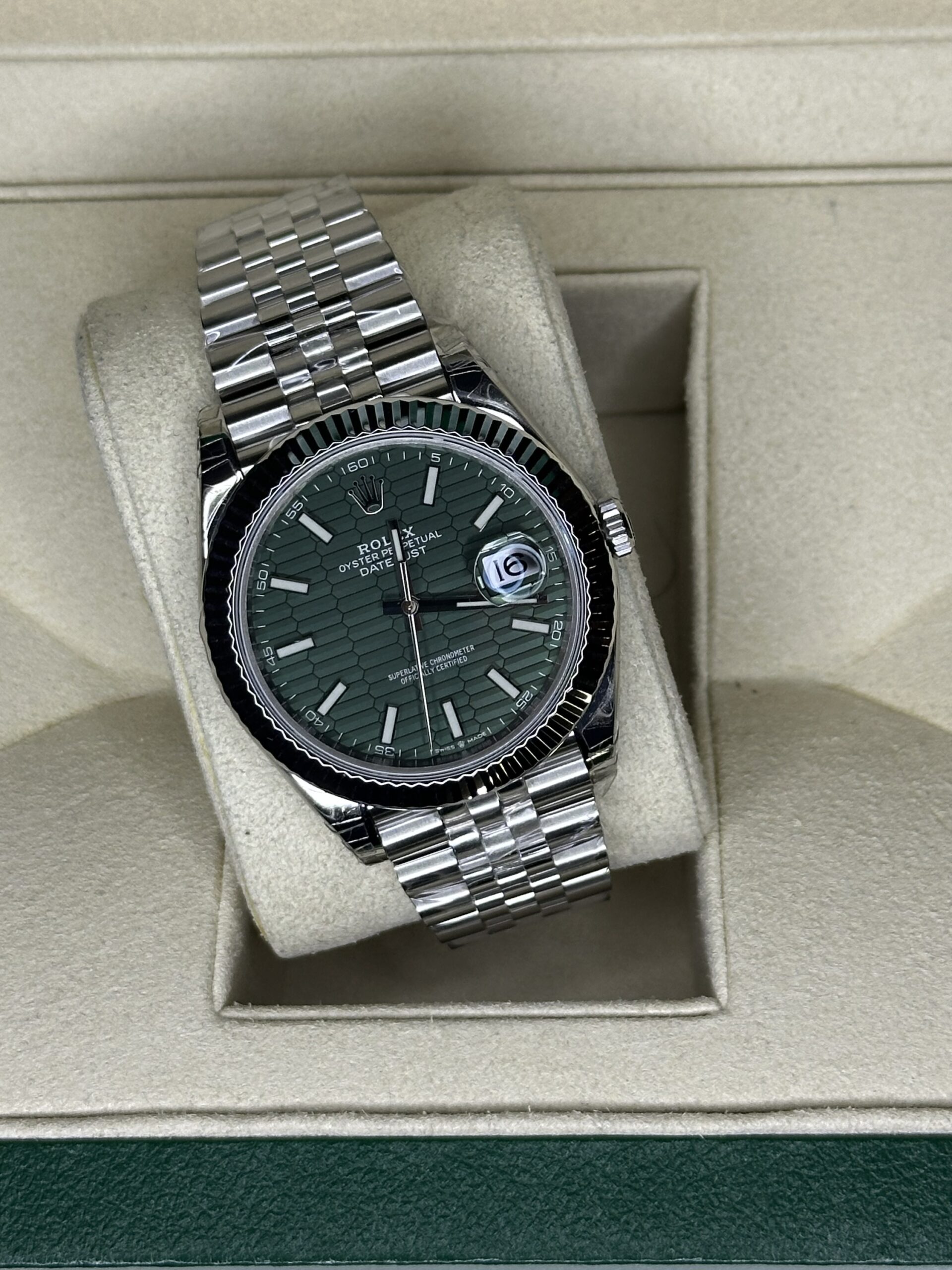 Rolex Datejust 41" | Mintgreen Motif Dial (SUPERCLONE) - Afbeelding 4