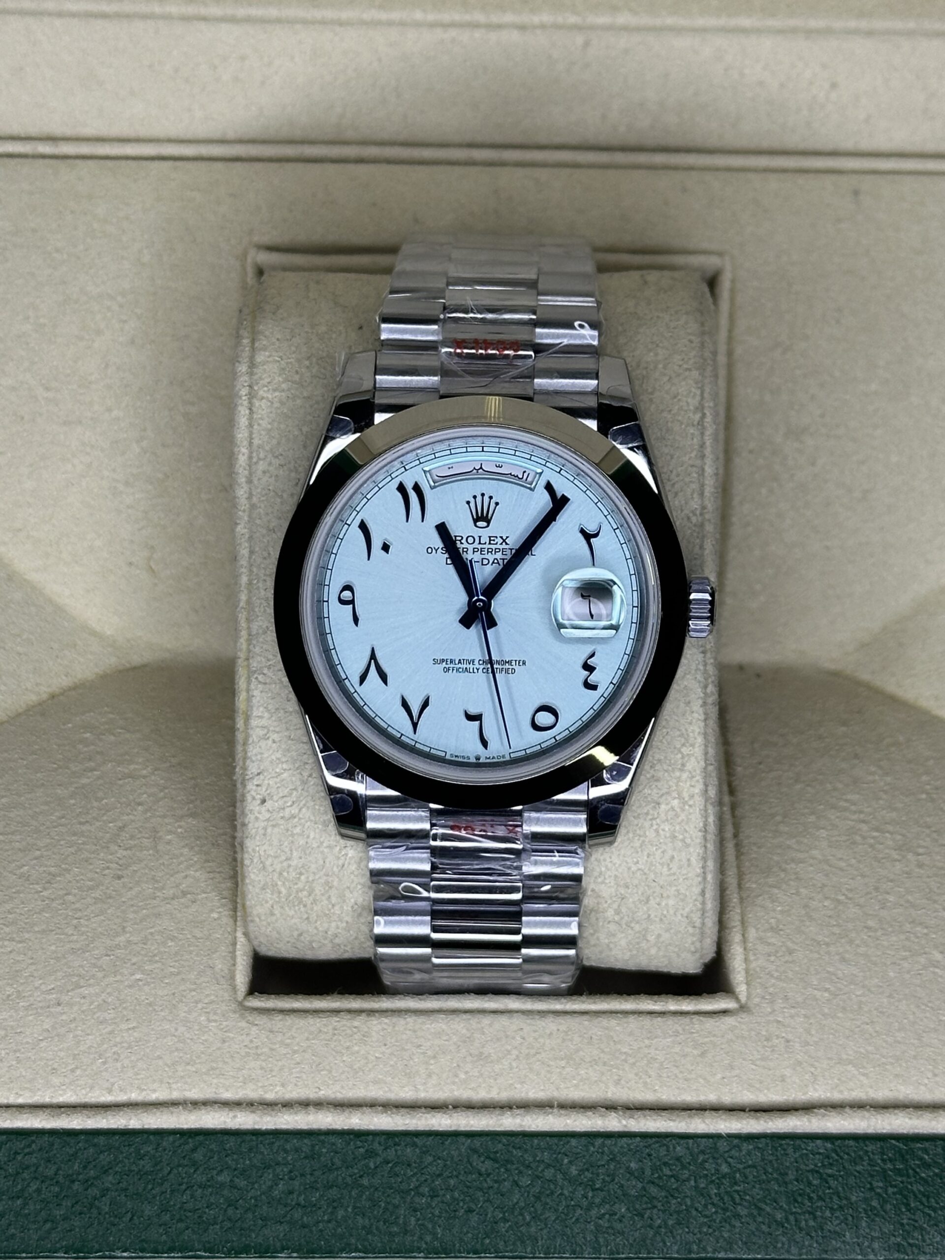 Rolex Day-Date 40" | Ice Blue Arabic Dial (SUPERCLONE)