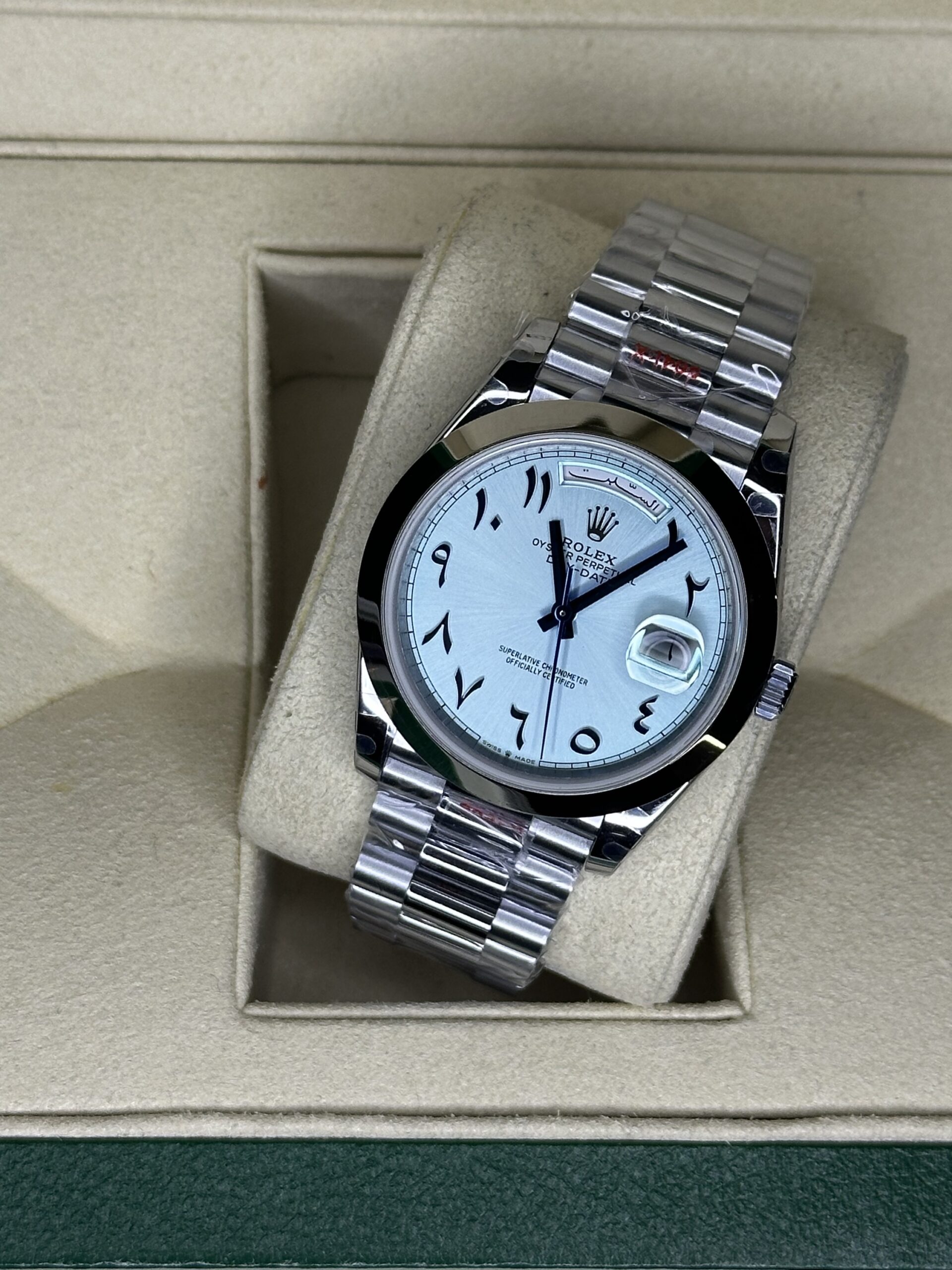 Rolex Day-Date 40" | Ice Blue Arabic Dial (SUPERCLONE) - Afbeelding 2