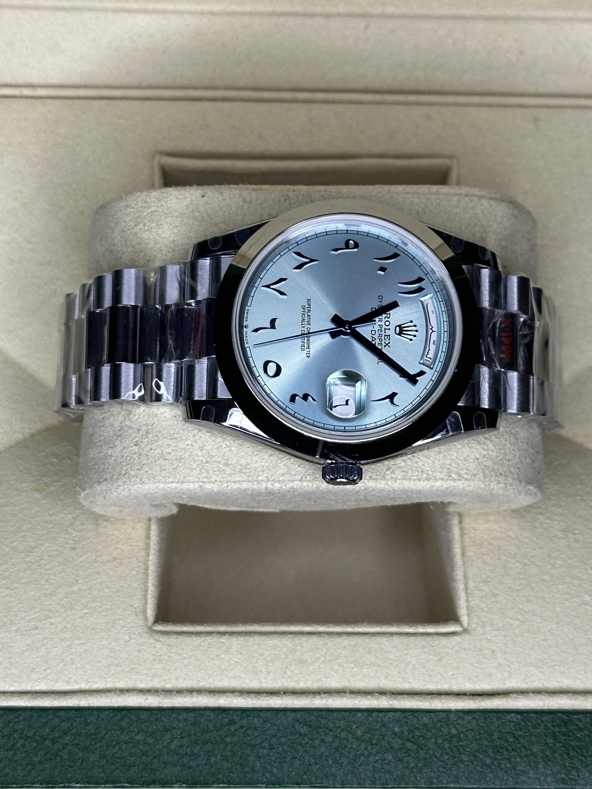 Rolex Day-Date 40" | Ice Blue Arabic Dial (SUPERCLONE) - Afbeelding 3