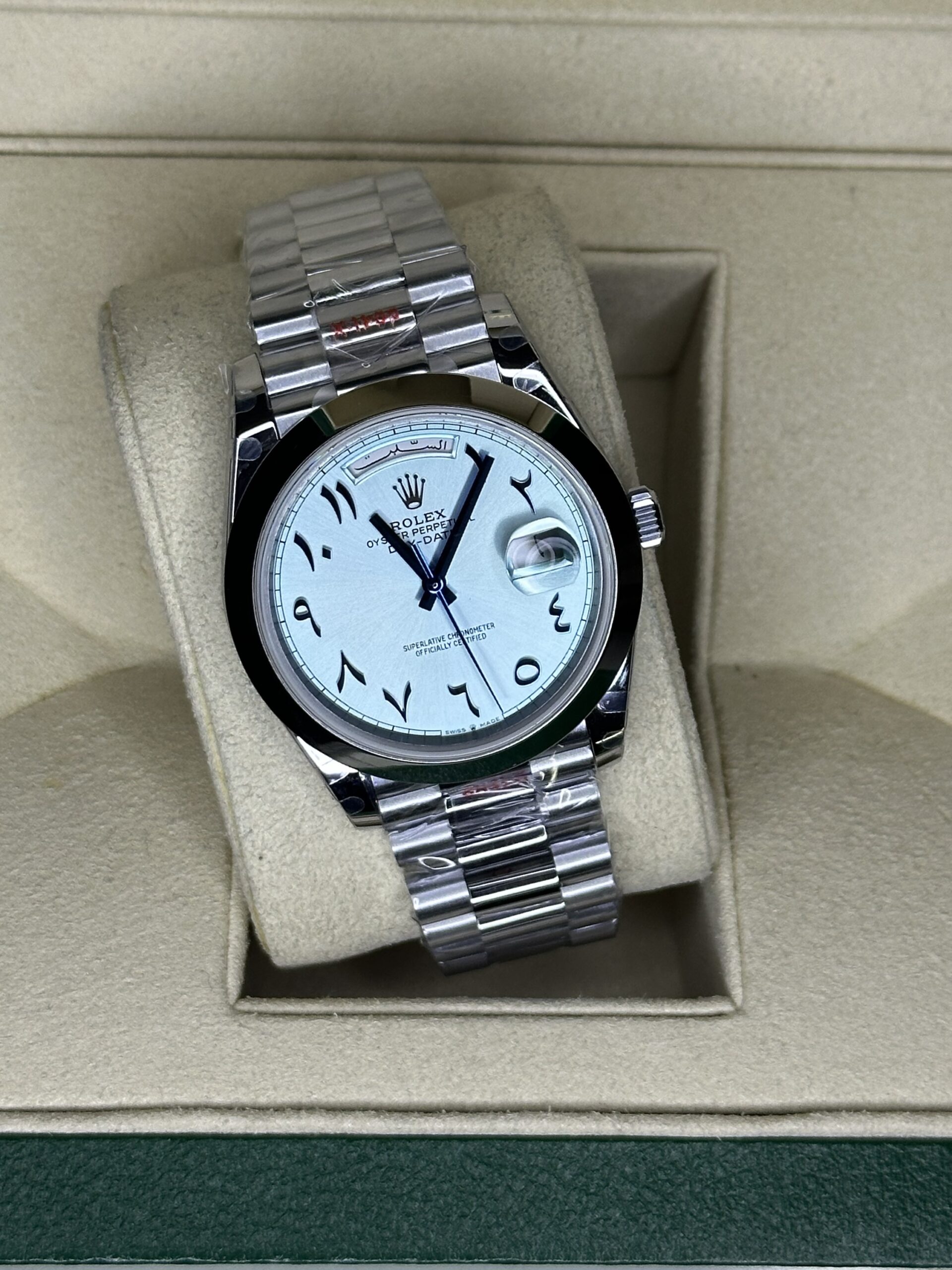 Rolex Day-Date 40" | Ice Blue Arabic Dial (SUPERCLONE) - Afbeelding 4