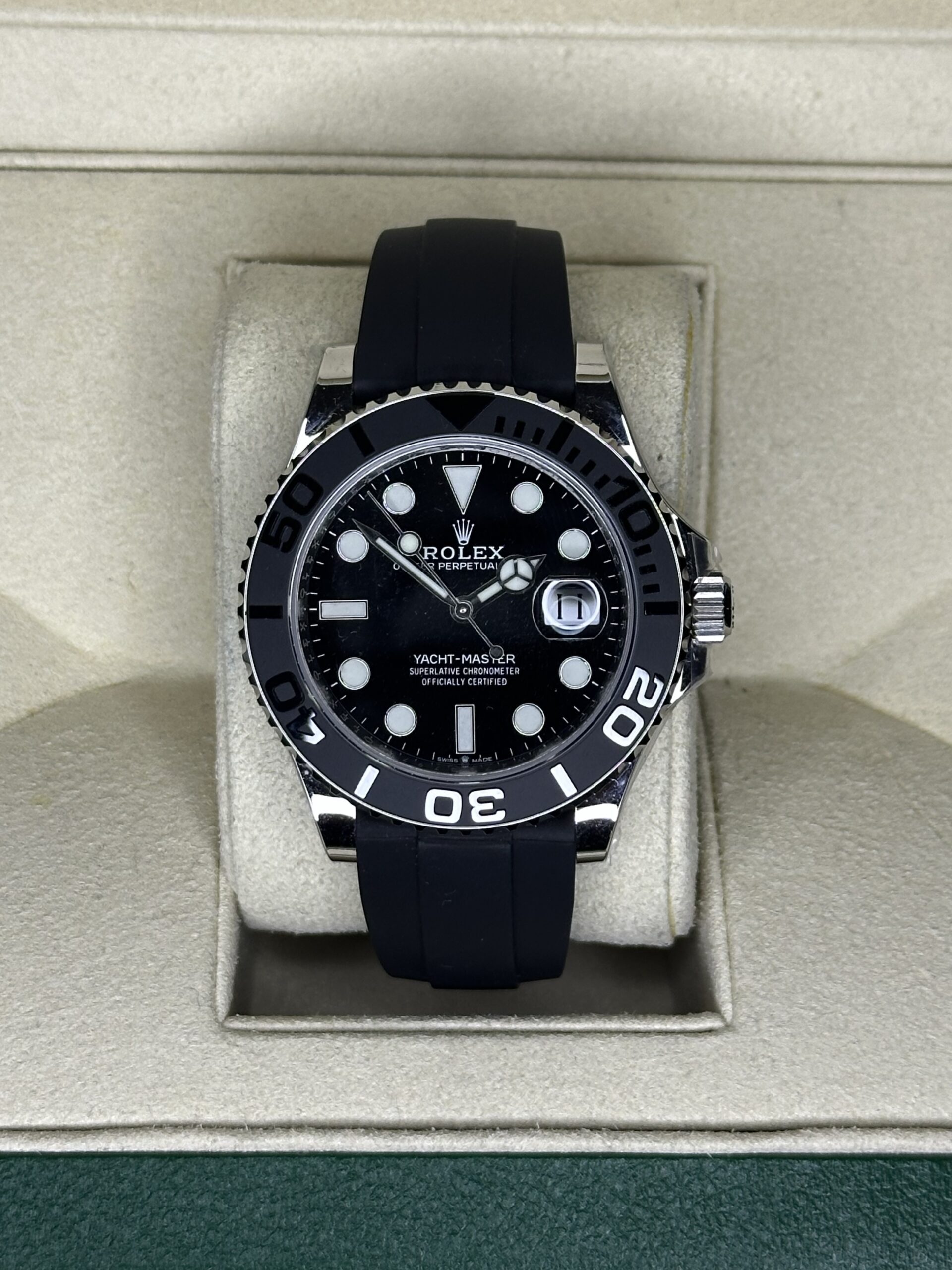 Rolex Yacht-Master 42" | White Gold Oysterflex (SUPERCLONE)