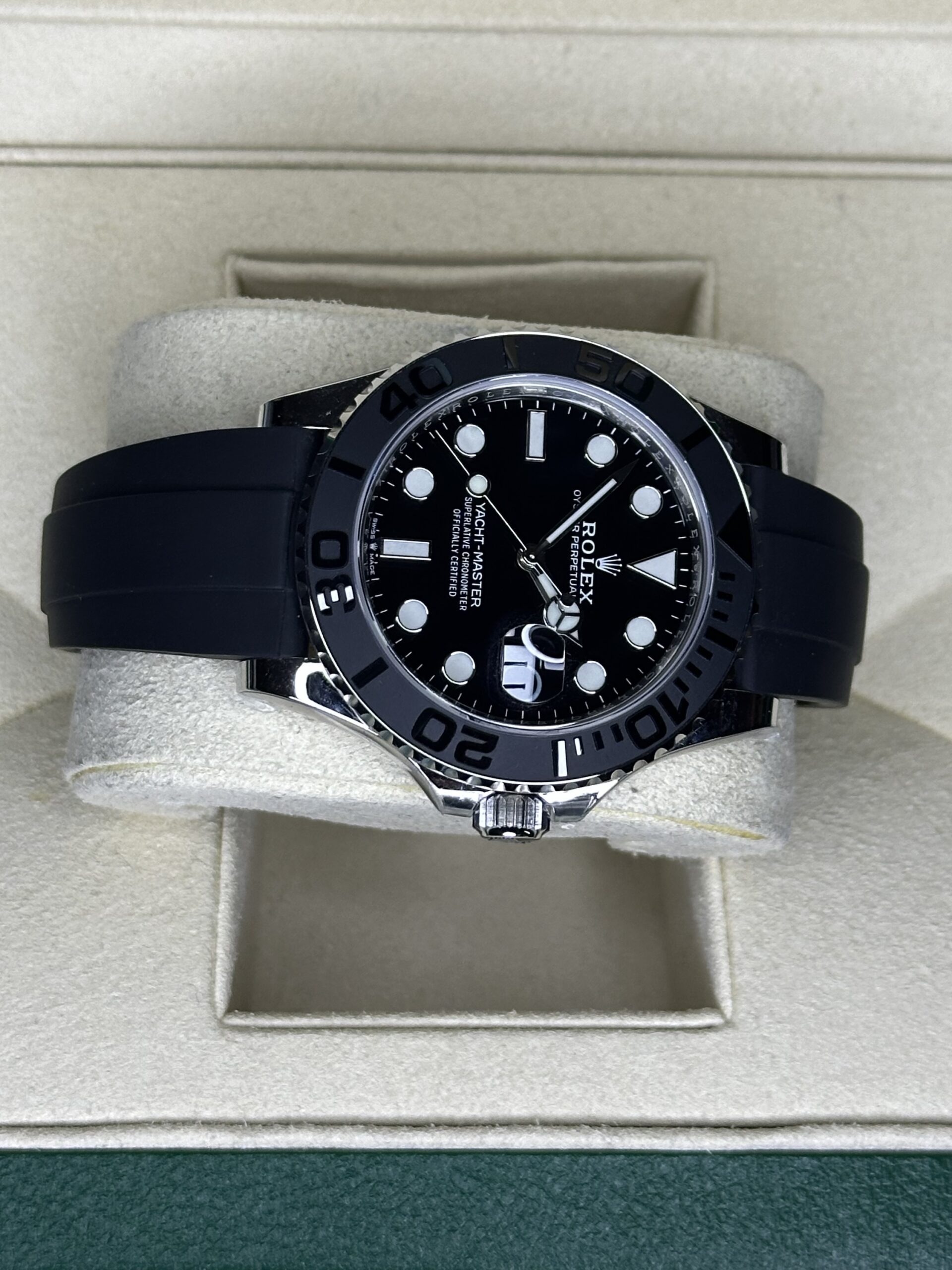 Rolex Yacht-Master 42" | White Gold Oysterflex (SUPERCLONE) - Afbeelding 3