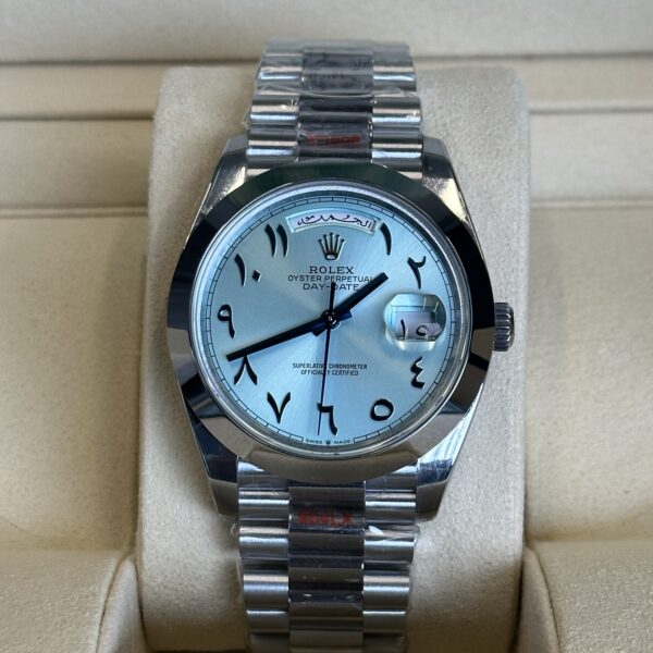 Rolex Day-Date 40" | Ice Blue Arabic Dial (SUPERCLONE)