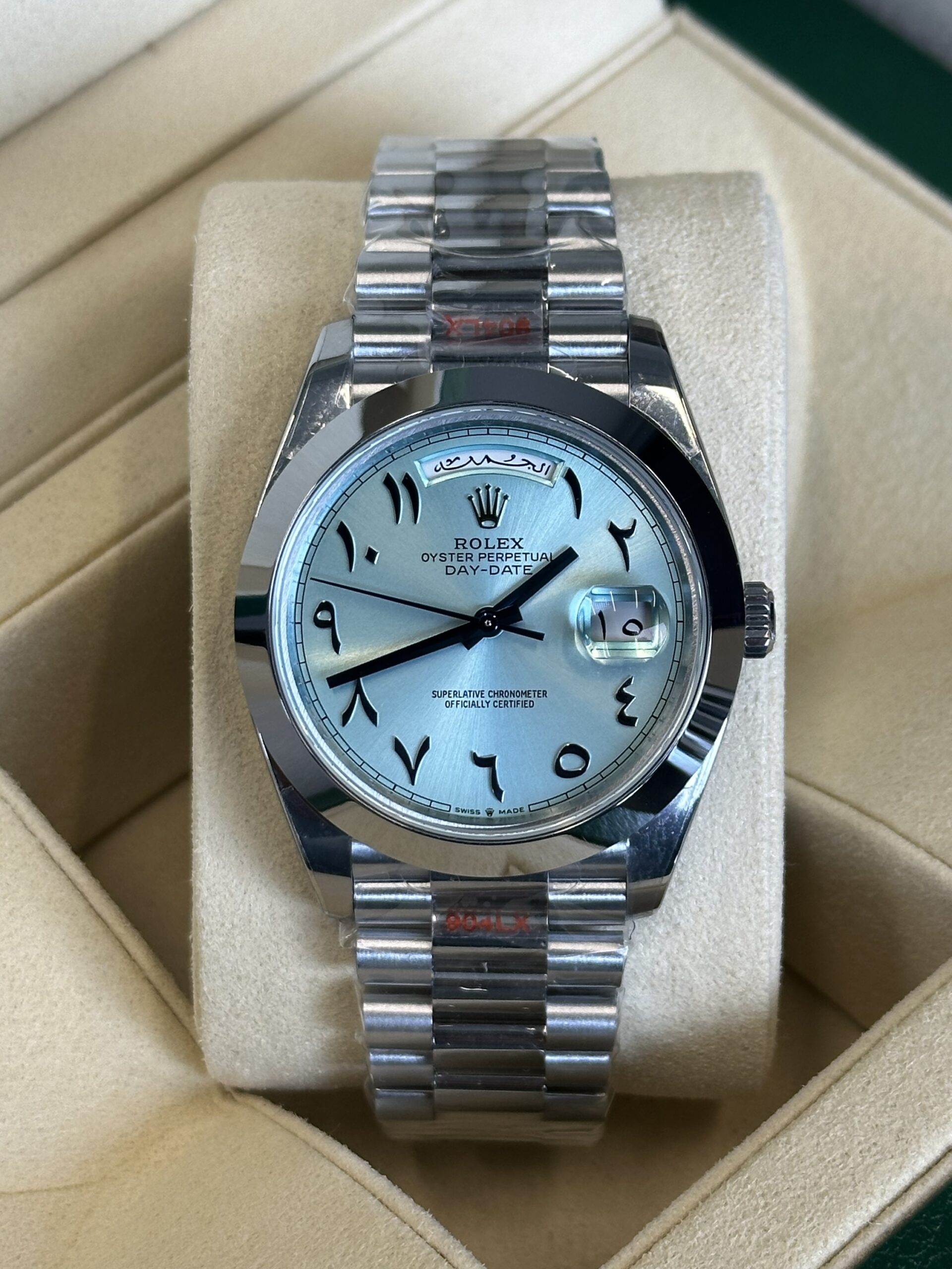 Rolex Day-Date 40" | Ice Blue Arabic Dial (SUPERCLONE) - Afbeelding 2