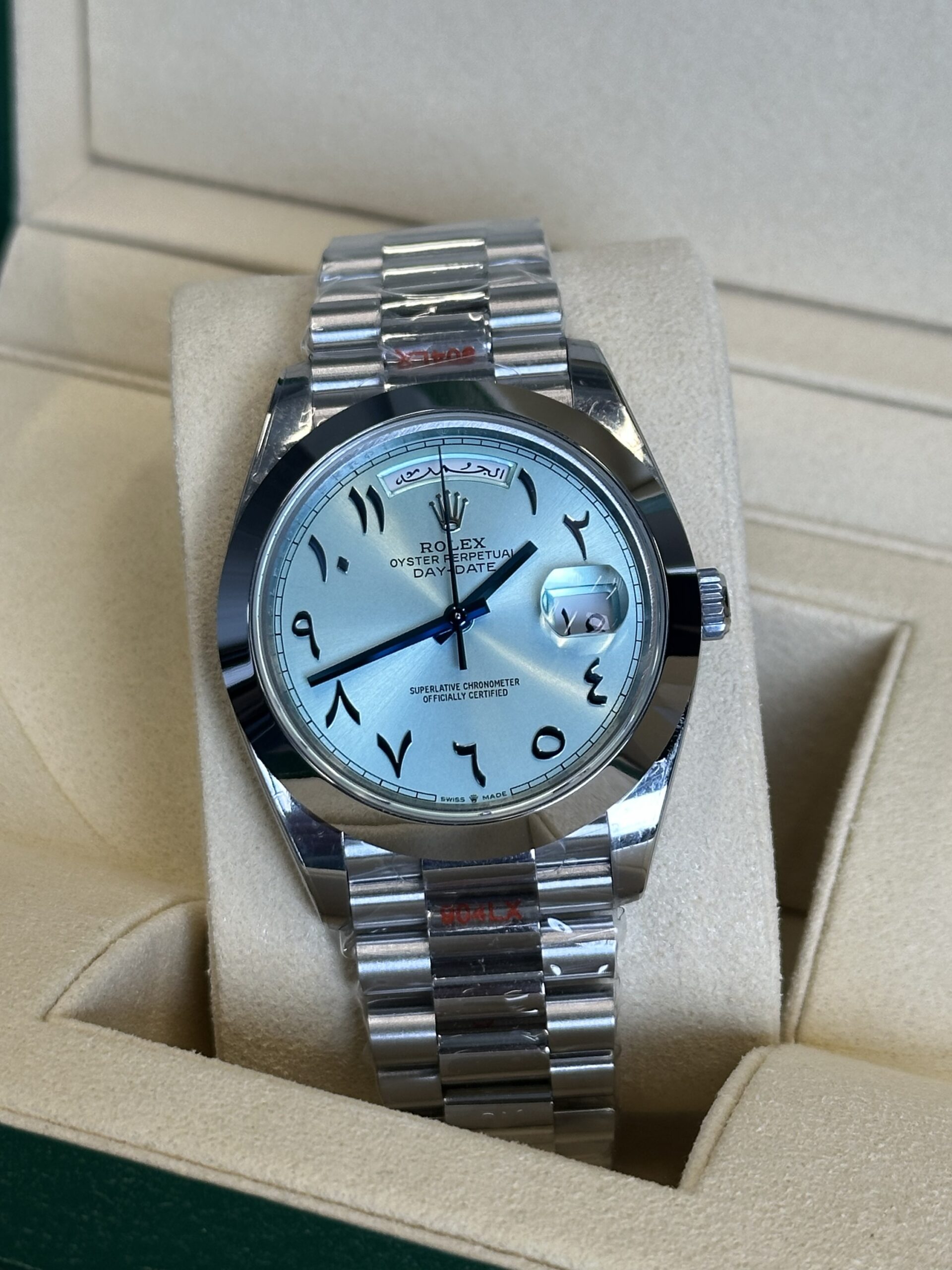 Rolex Day-Date 40" | Ice Blue Arabic Dial (SUPERCLONE) - Afbeelding 3