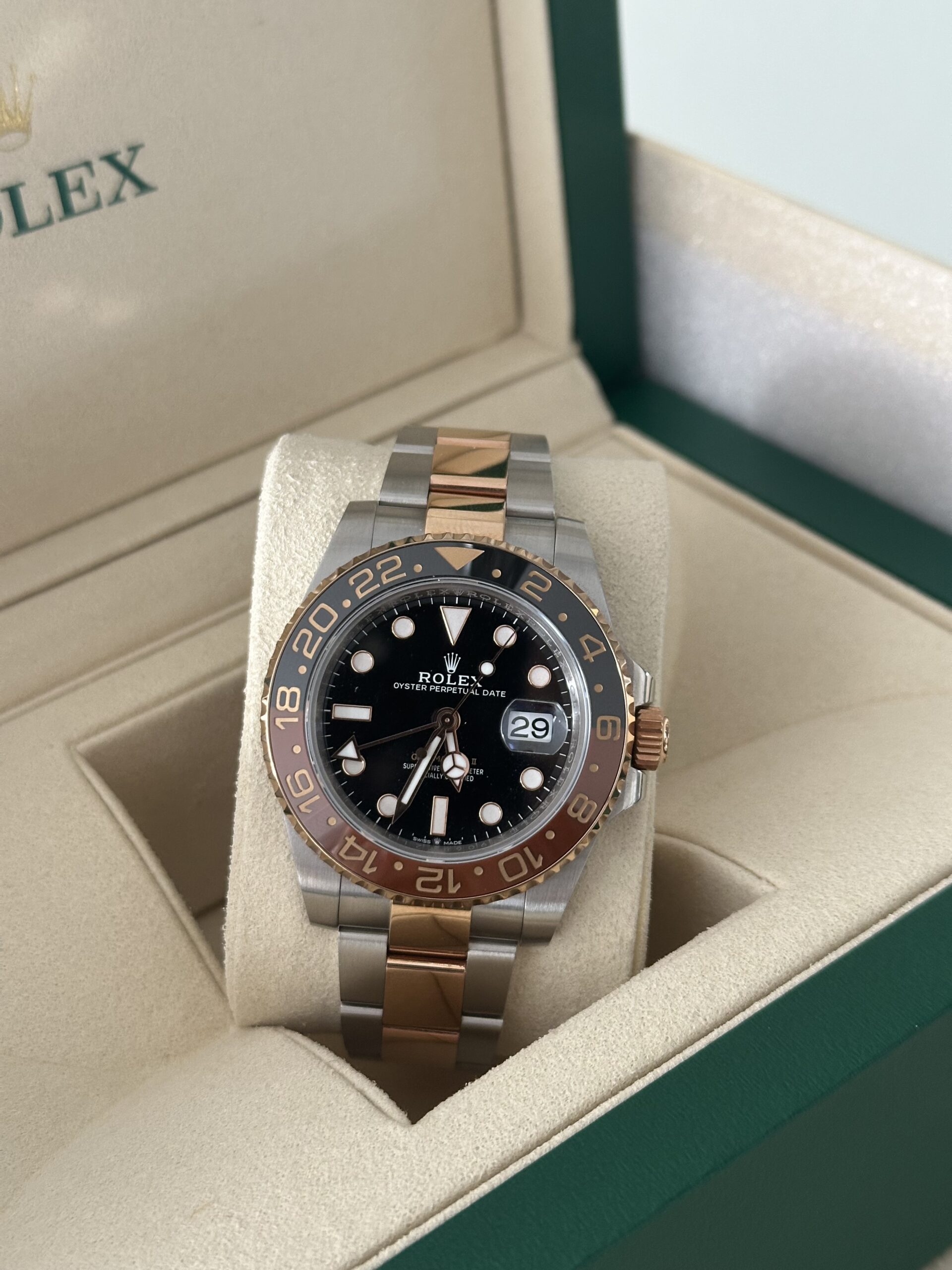 (2E HANDS) Rolex GMT-MASTER 40" | Rootbeer (SUPERCLONE) - Afbeelding 2