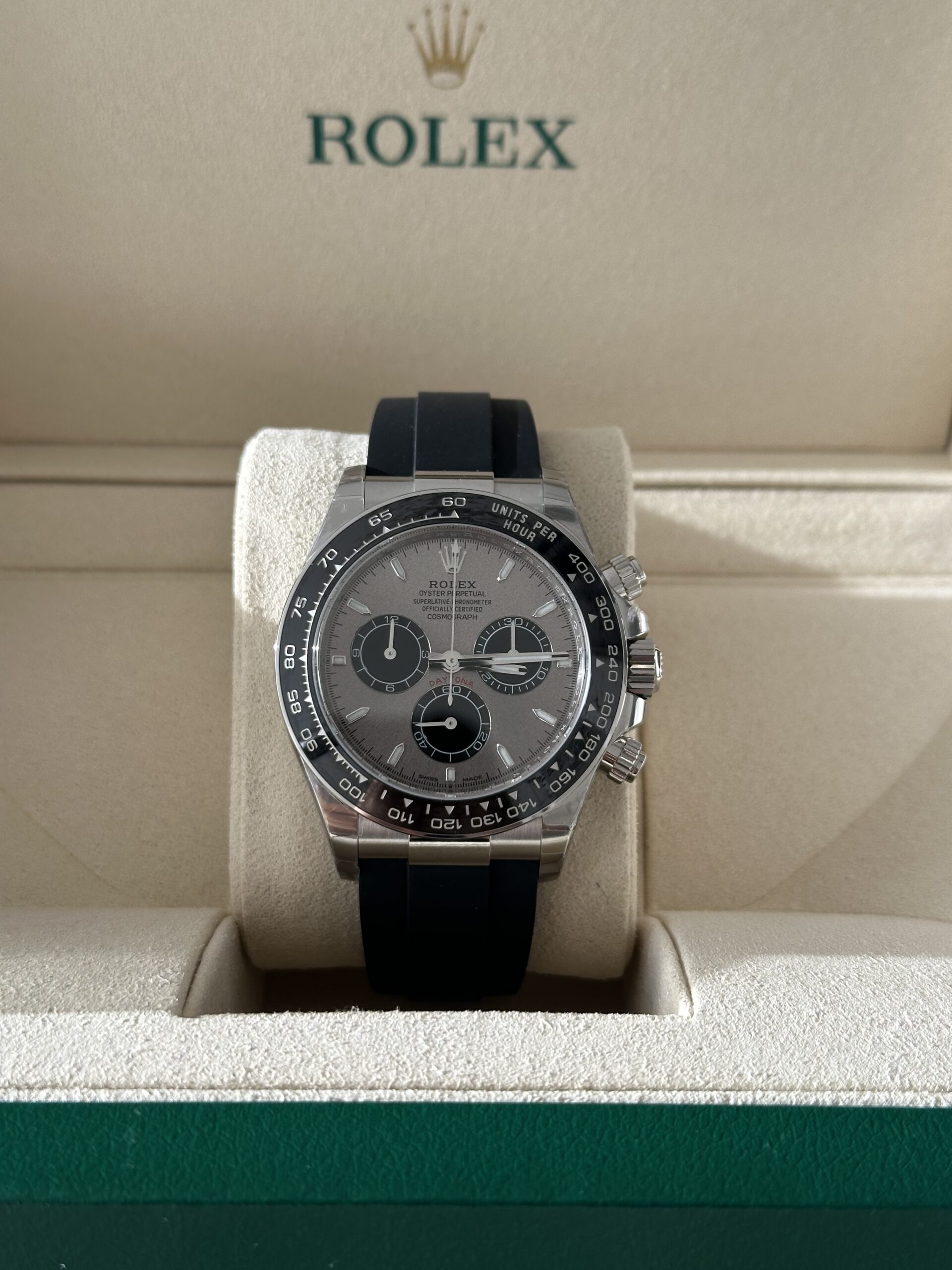 Rolex Daytona 40" | Oysterflex ‘Ghost’ (SUPERCLONE)