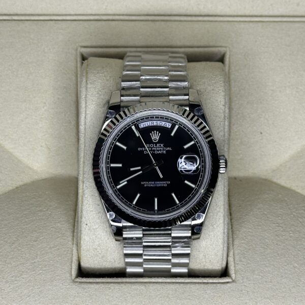 Rolex Day-Date 40" | White Gold Black Dial (BP SWISS MADE)