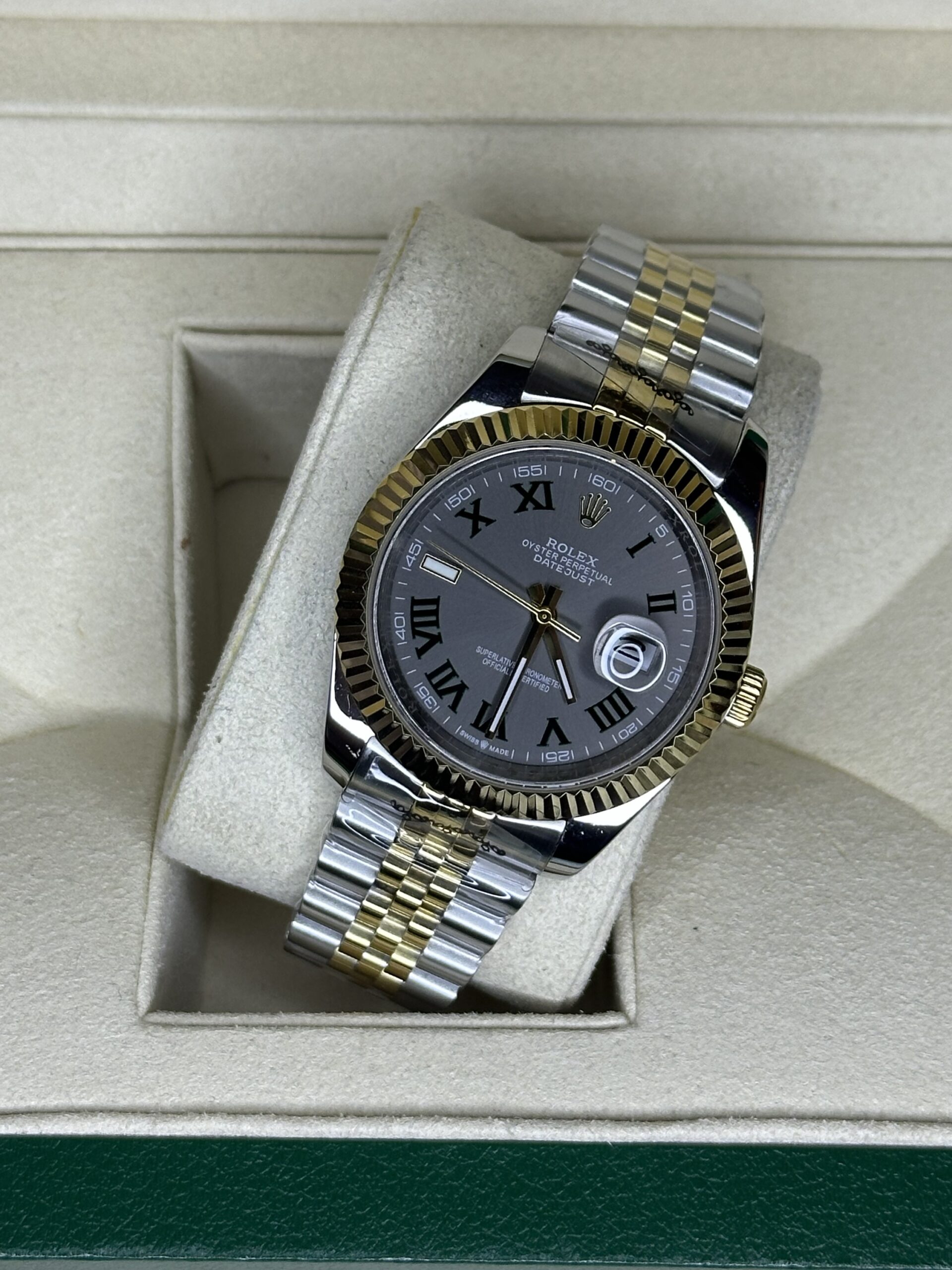 Rolex Datejust 41" | Wimbledon Bi-Color Gold (AAA+) - Afbeelding 2