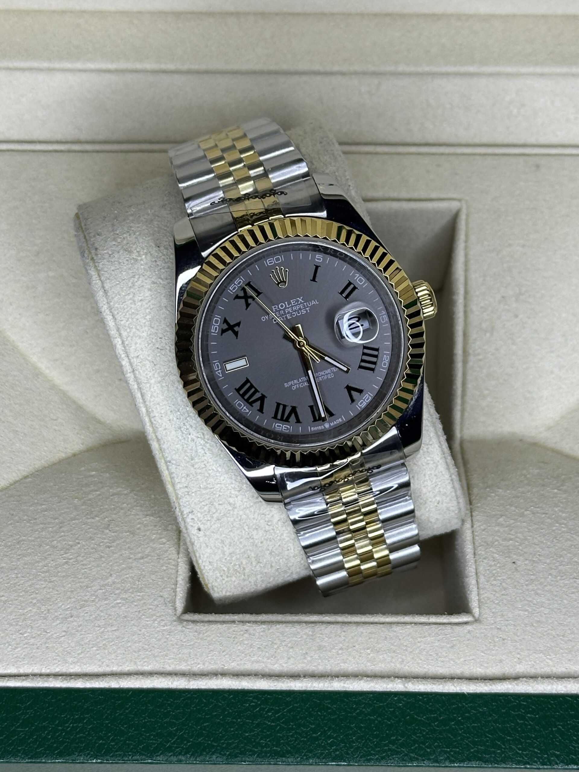 Rolex Datejust 41" | Wimbledon Bi-Color Gold (AAA+) - Afbeelding 3