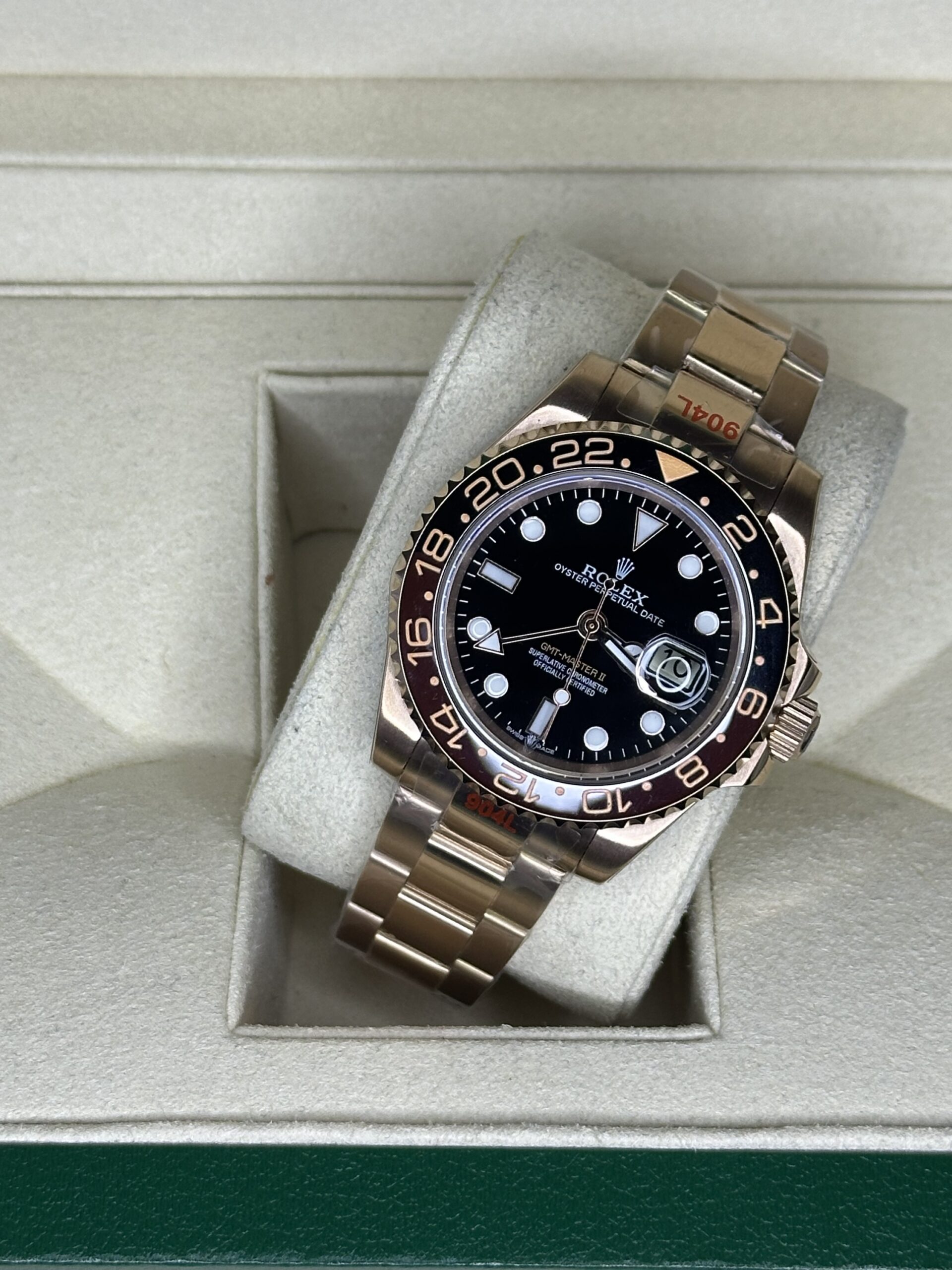 Rolex GMT-Master 40'' | Rootbeer Full Rose (AAA+) - Afbeelding 2