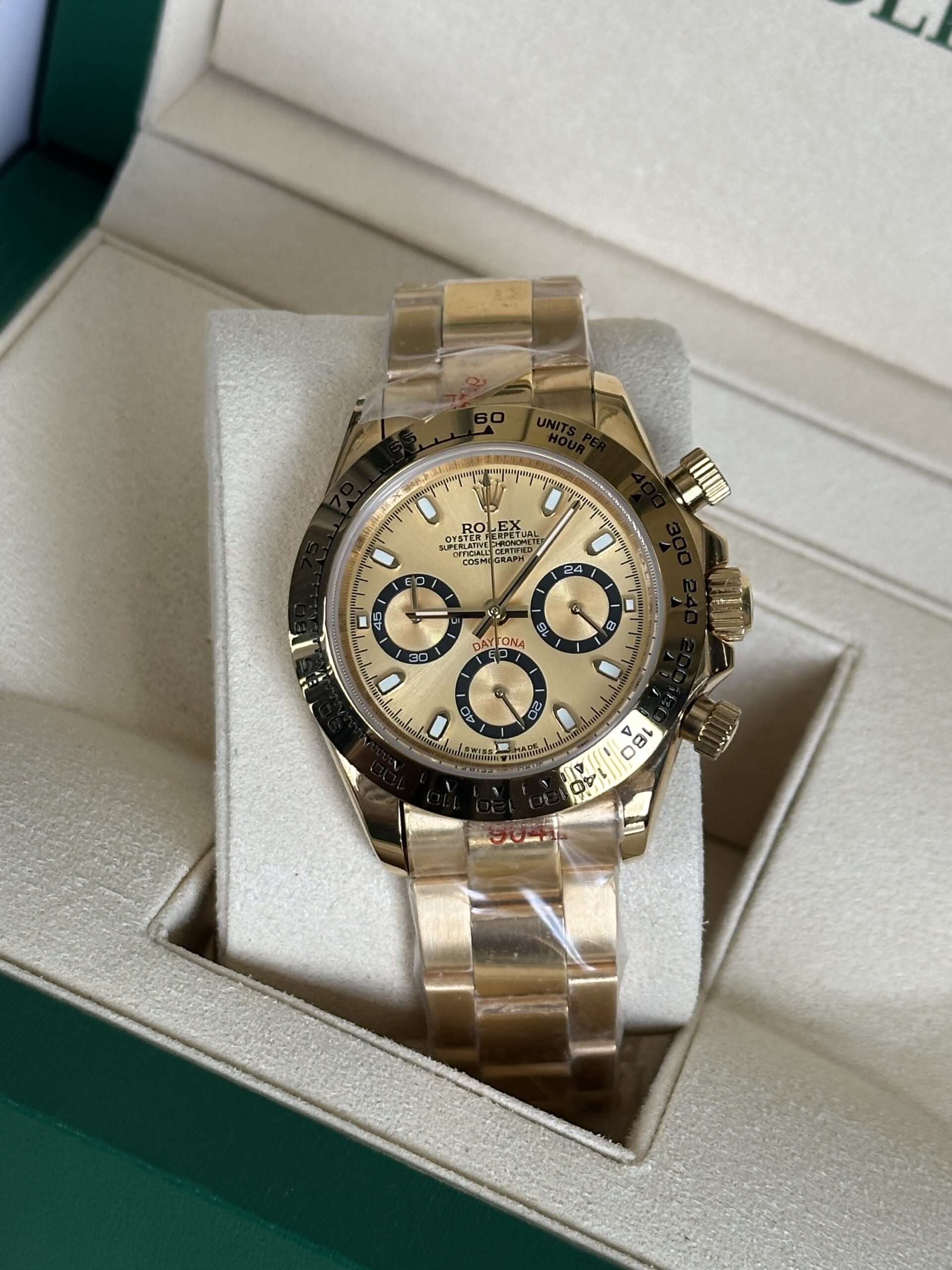 Rolex Daytona 40'' | Champagne Dial Full Gold (AAA+) - Afbeelding 2
