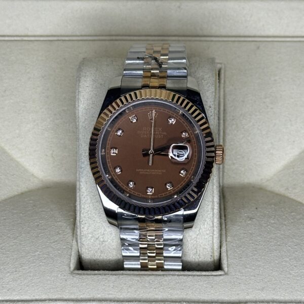 Rolex Datejust 41'' | Chocolate Diamond Dial Bi-Color Rose Gold (AAA+)