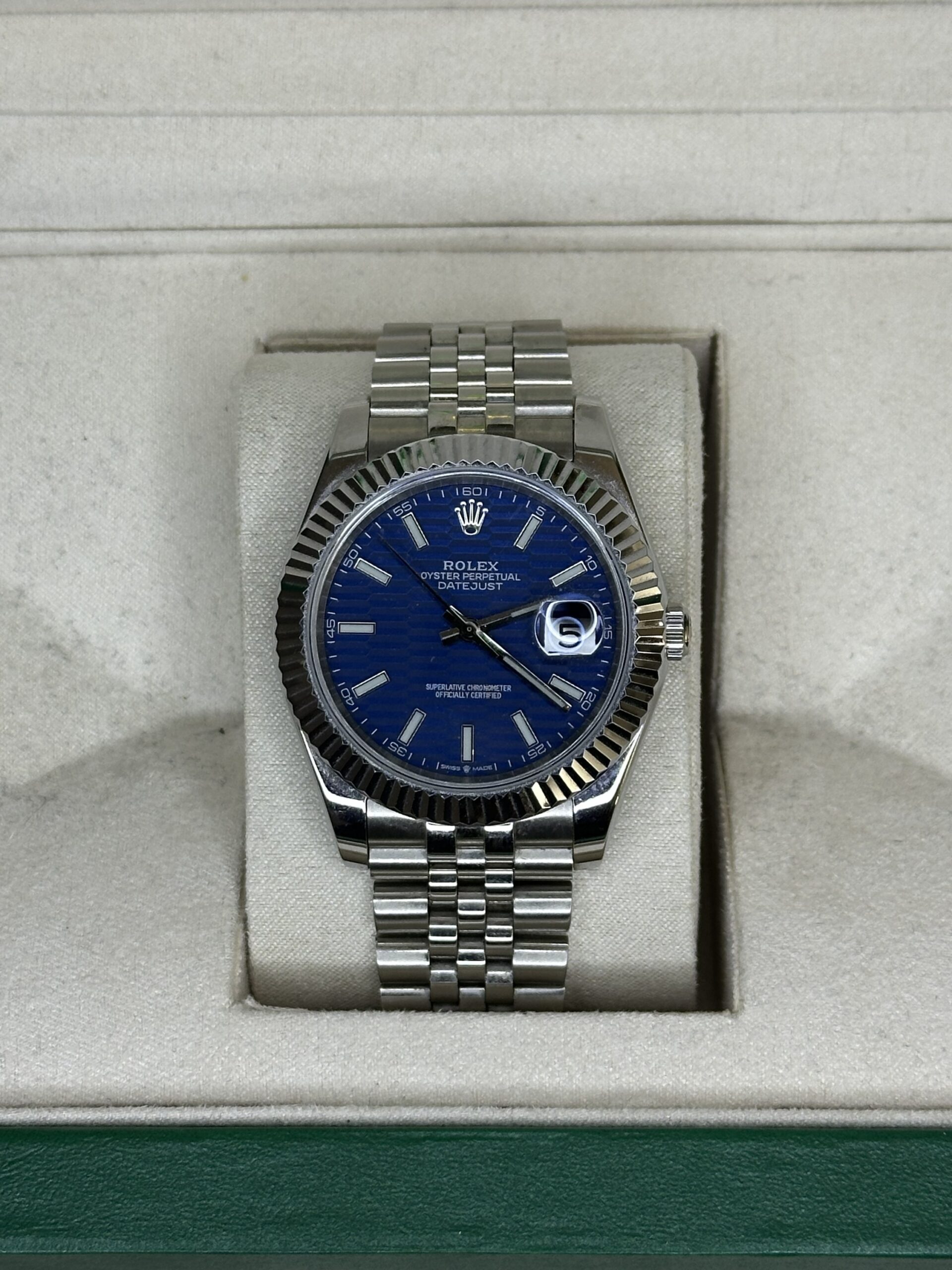 (2E HANDS) Rolex Datejust 41" | Blue Motif Dial (AAA+)